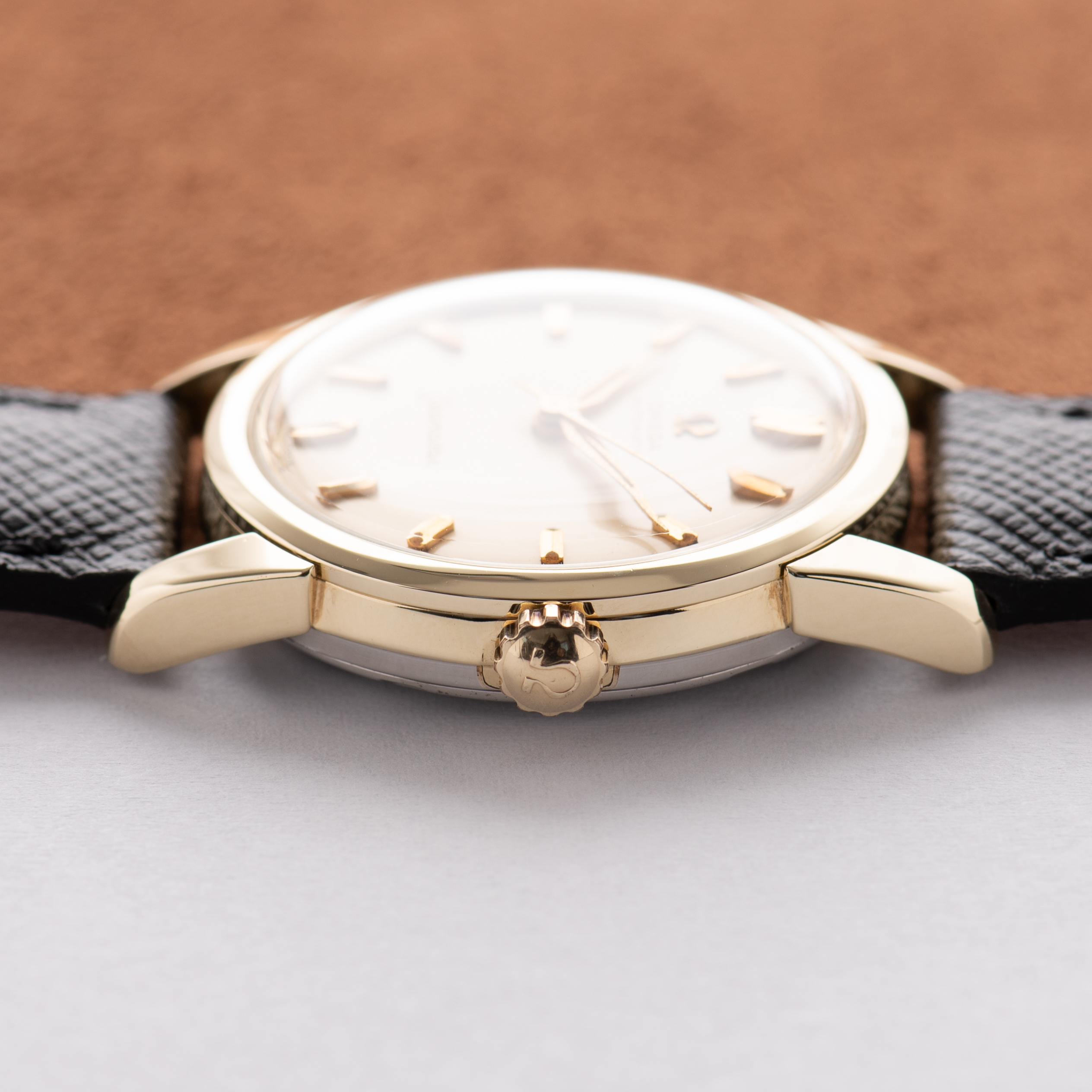 Zicht op Omega Automatic Seamaster Gold Cappped/steel Ref 2991-61SC uit 1959