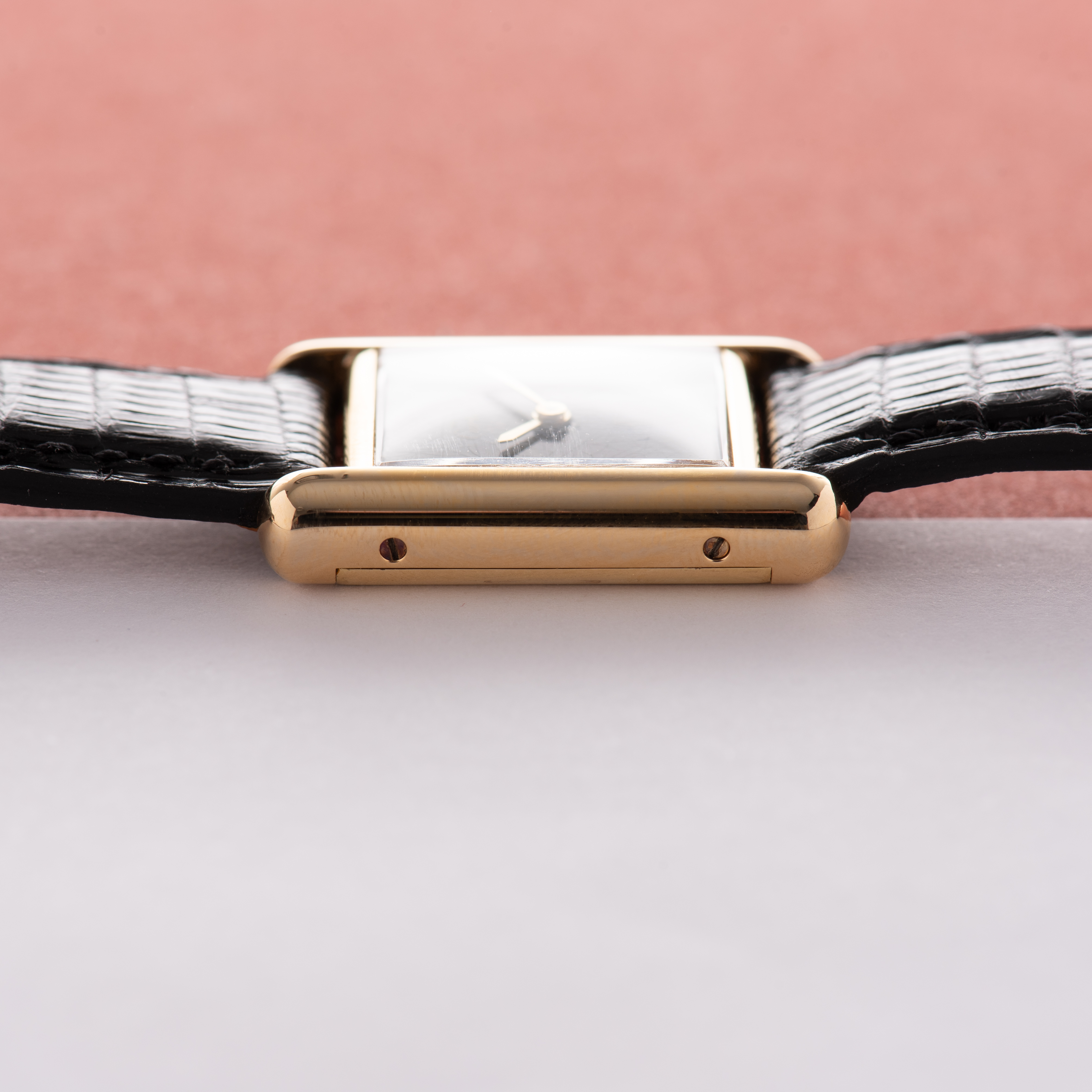 Vue de Cartier Must de Tank de Must Vermeil PM Onyx Black Spider Dial