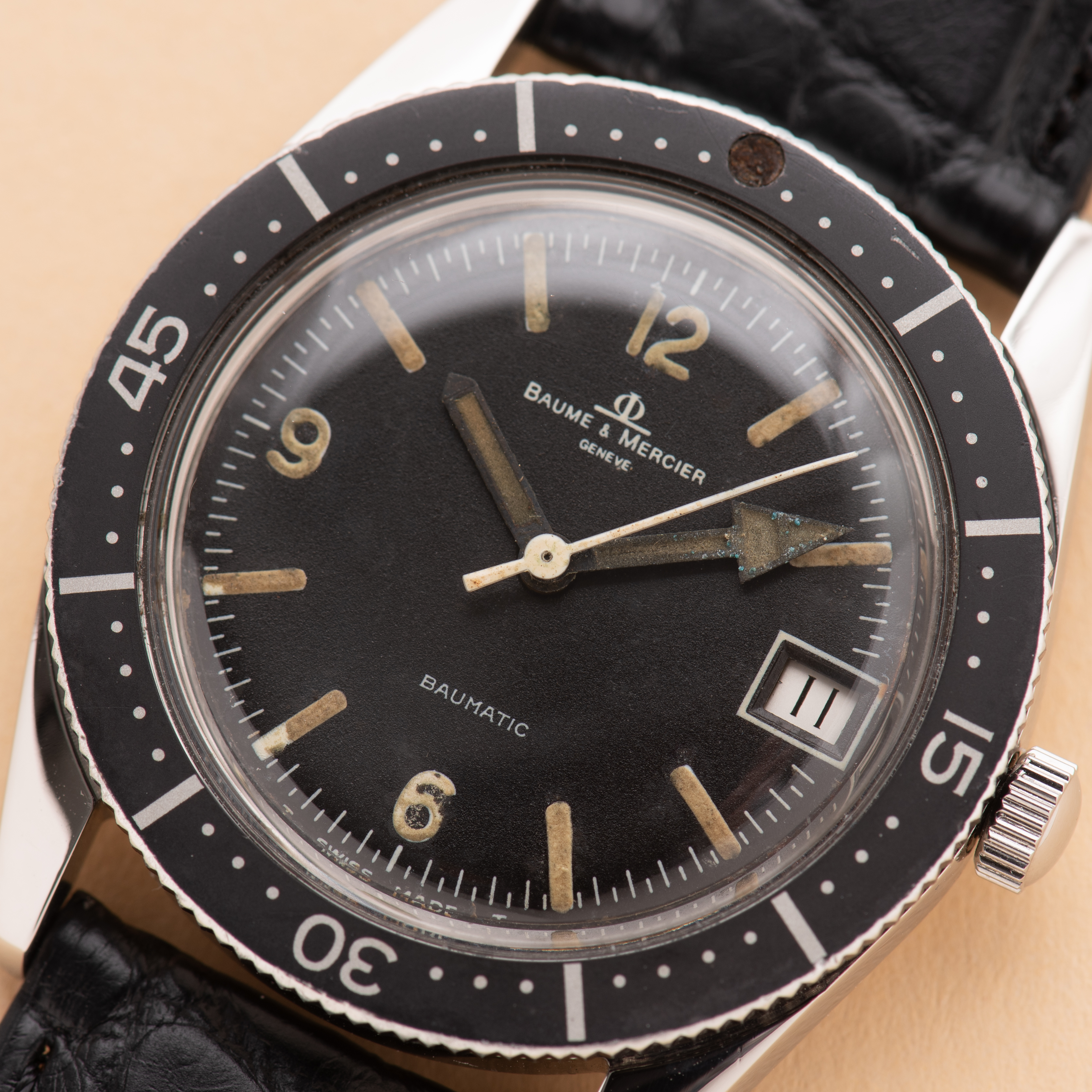 Zicht op Baume & Mercier Genève Baumatic Divers AS 1712/13
