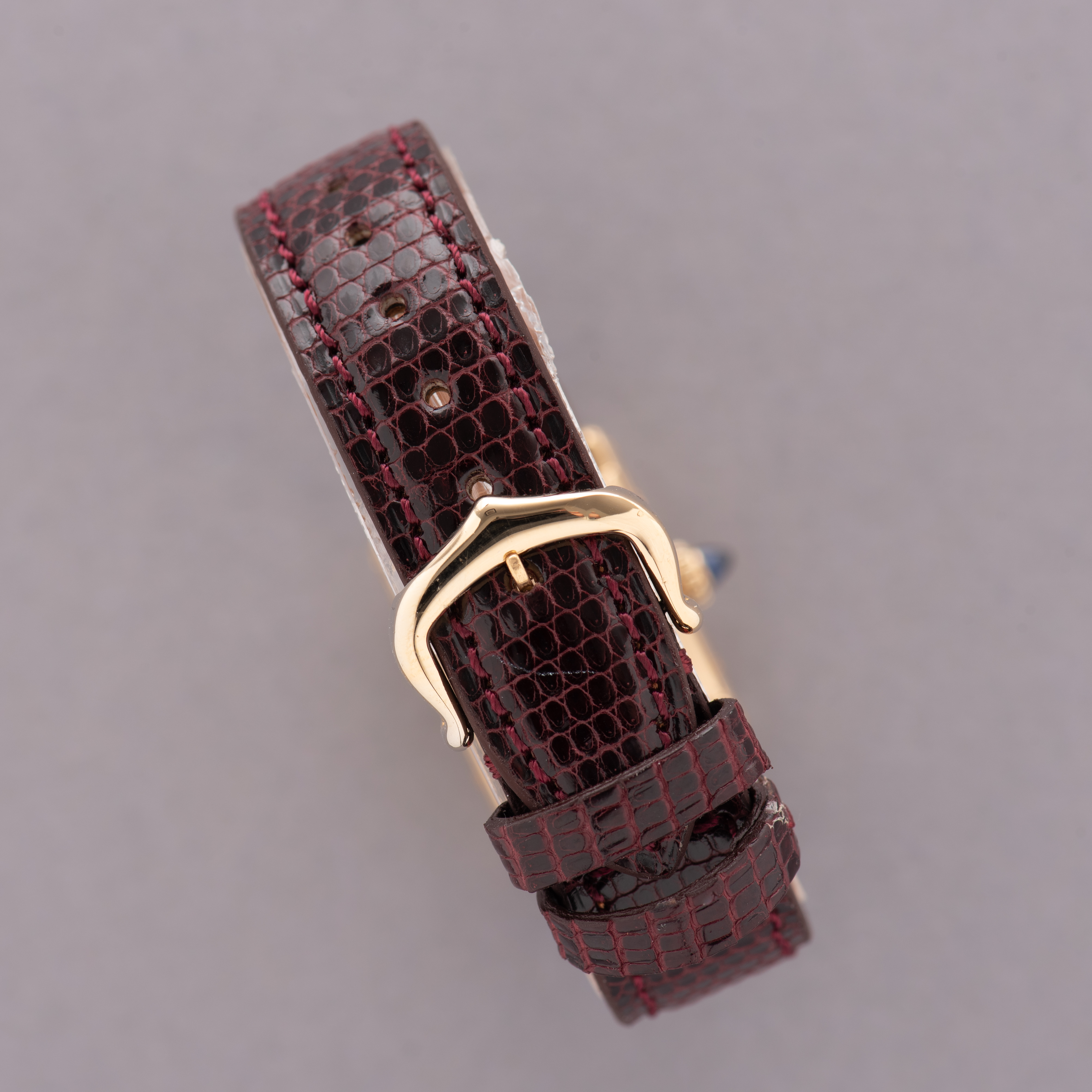 View of Cartier Tank Louis Paris Lady Gold 18k from 1980