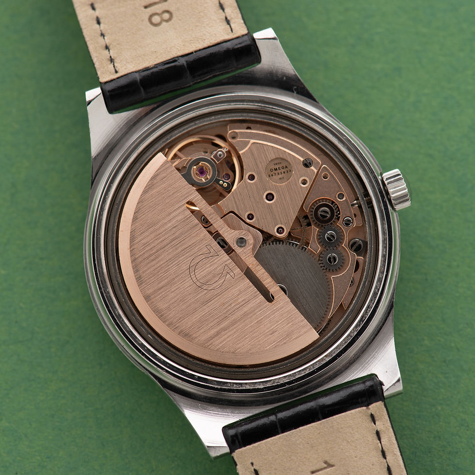 Thumbnail: Omega Genève Automatic Date Blue Dial Réf 166.0168 from 1973