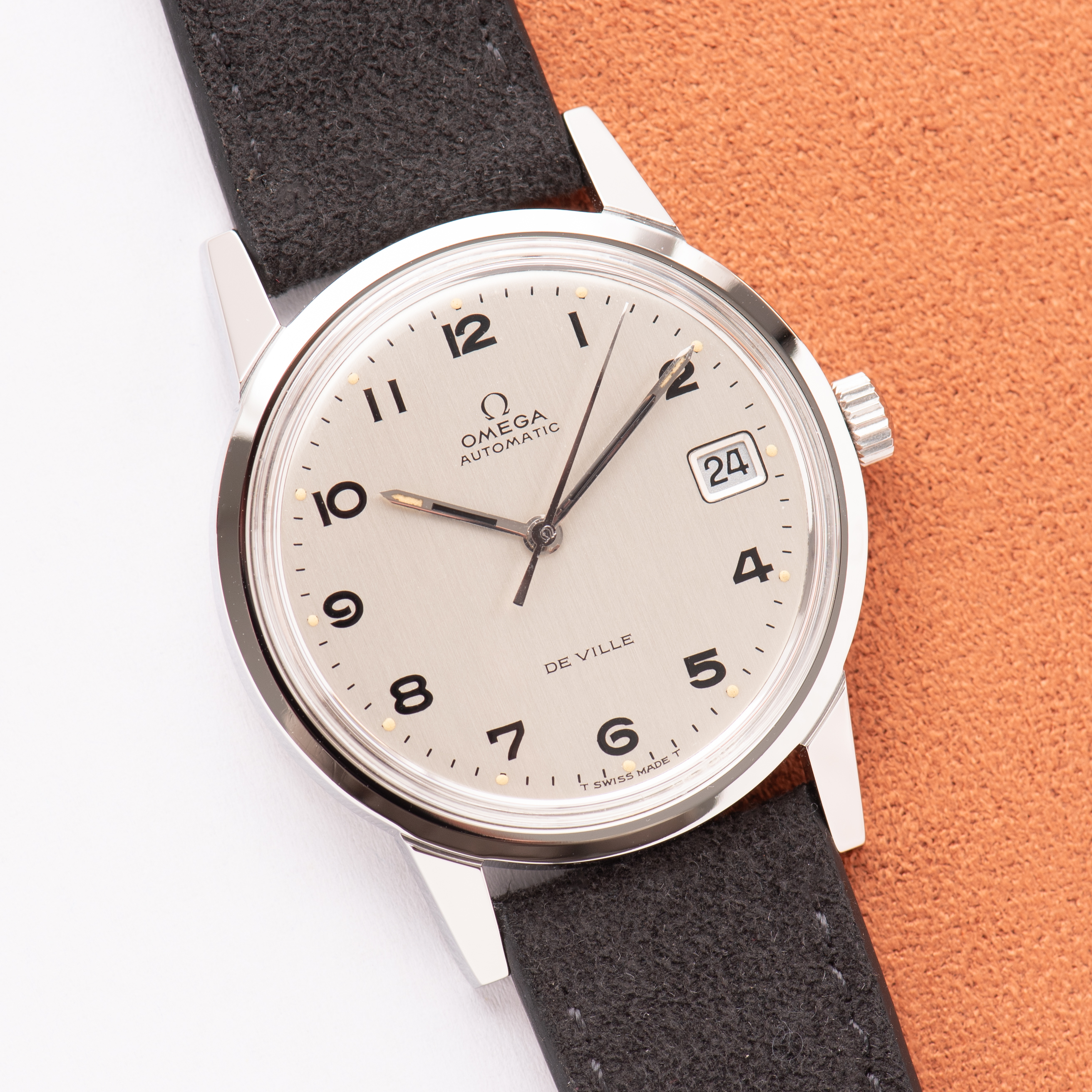 View of Omega Prototype Automatic De Ville Steel Réf 166.0044 from 1969