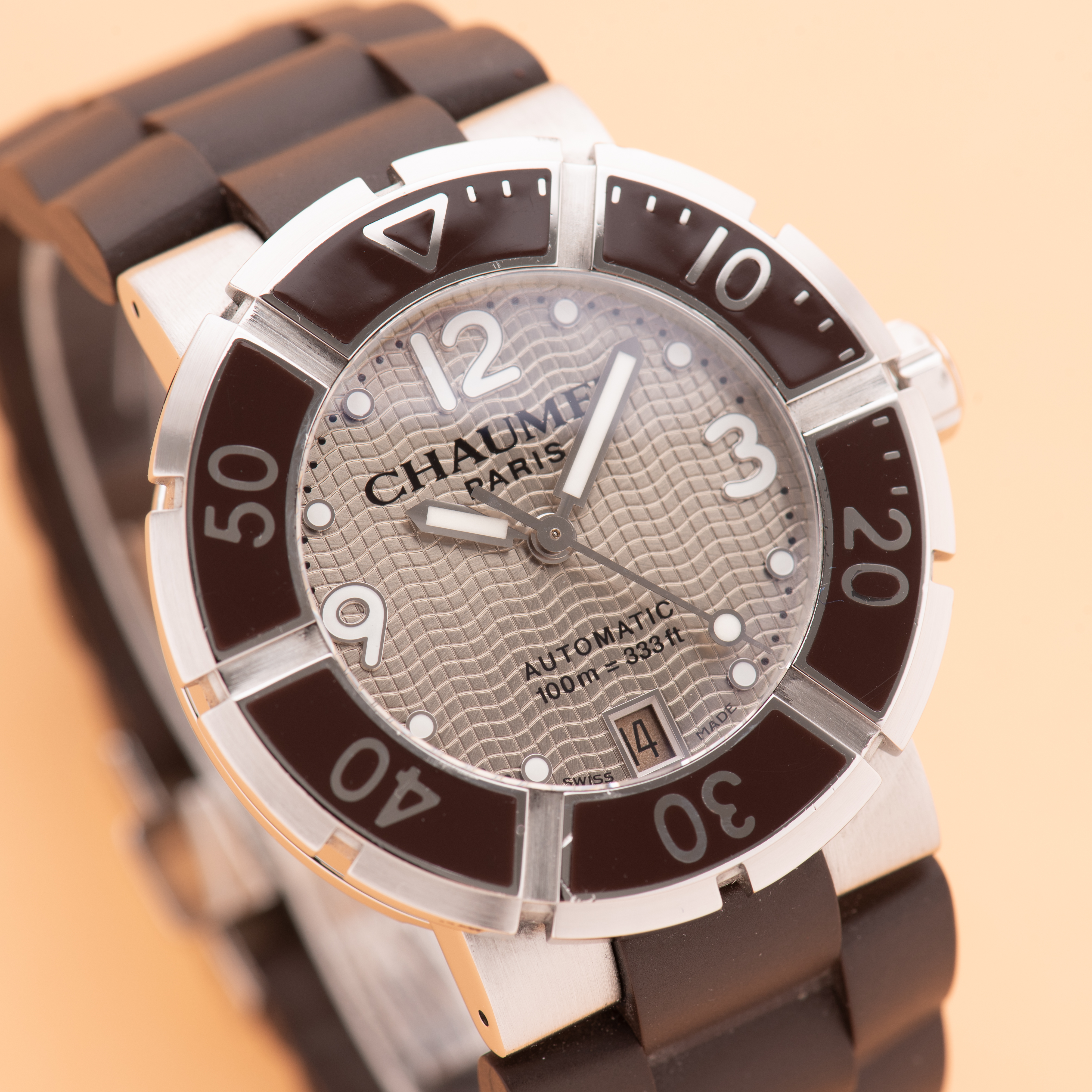 View of Chaumet Paris Class One Automatic 100m=333ft ref 626-4409
