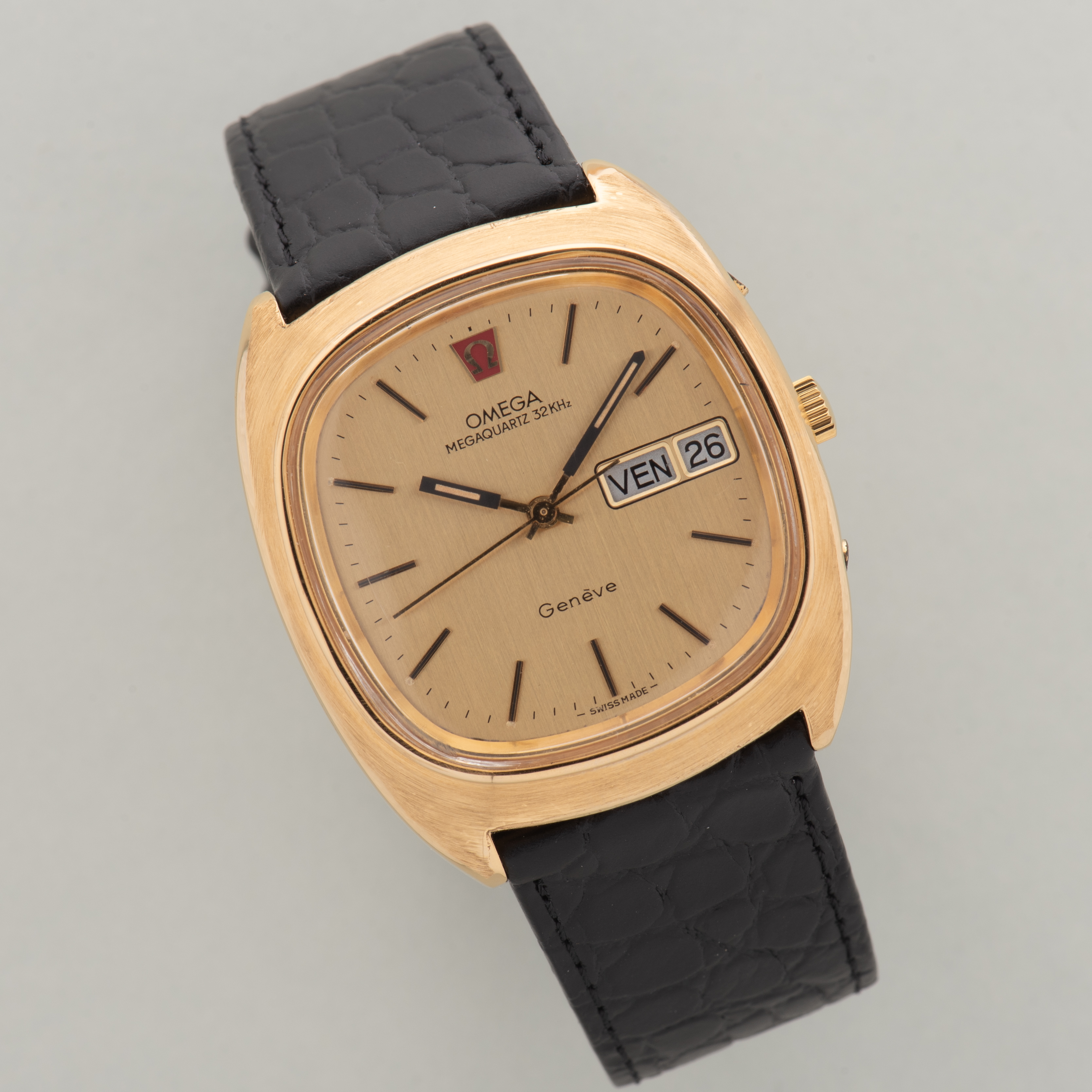 View of Omega Megaquartz 32KHz Geneva ref 196.0038