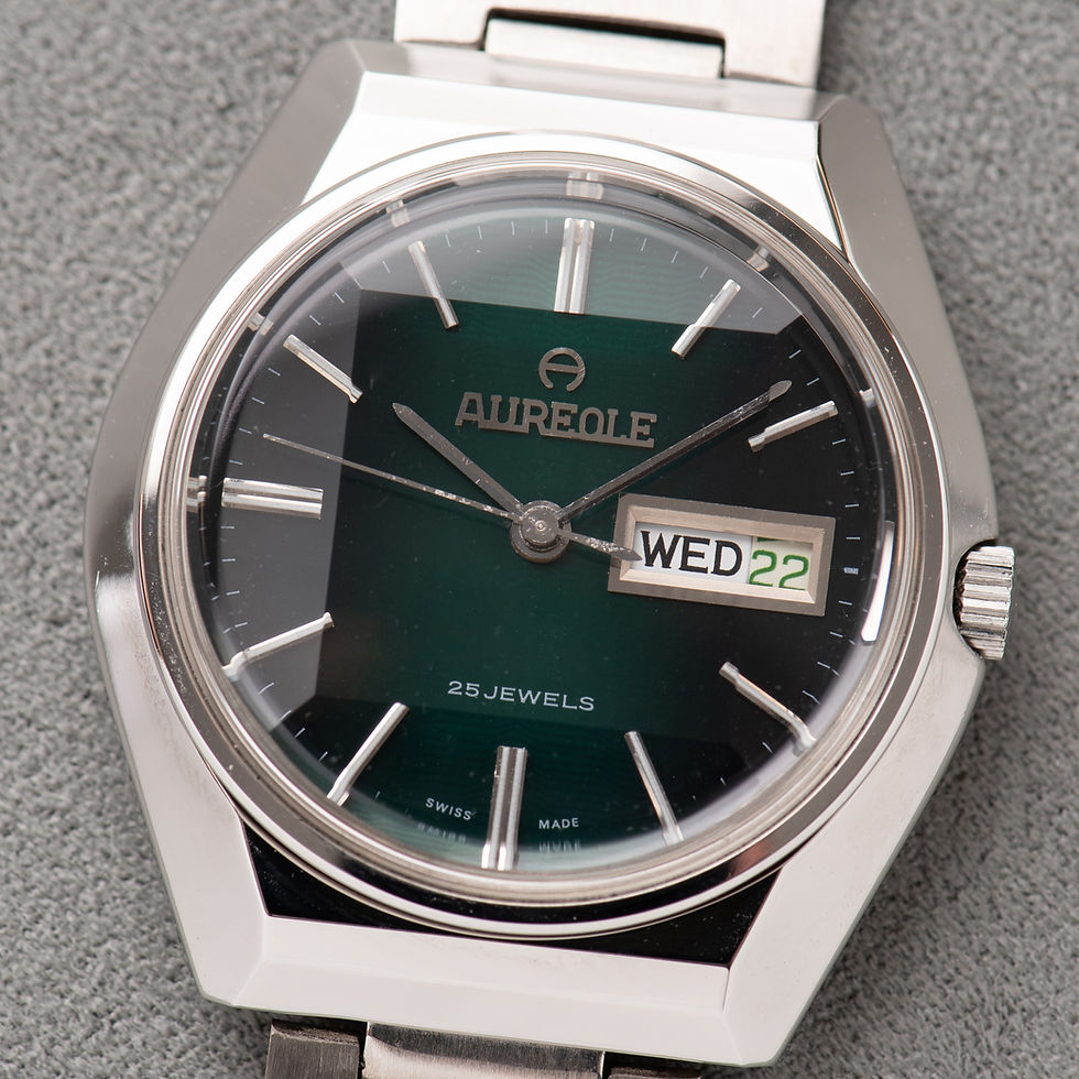 Miniature : Aureole 25Jewels Day-Date AS 2066 NEW OLD STOCK