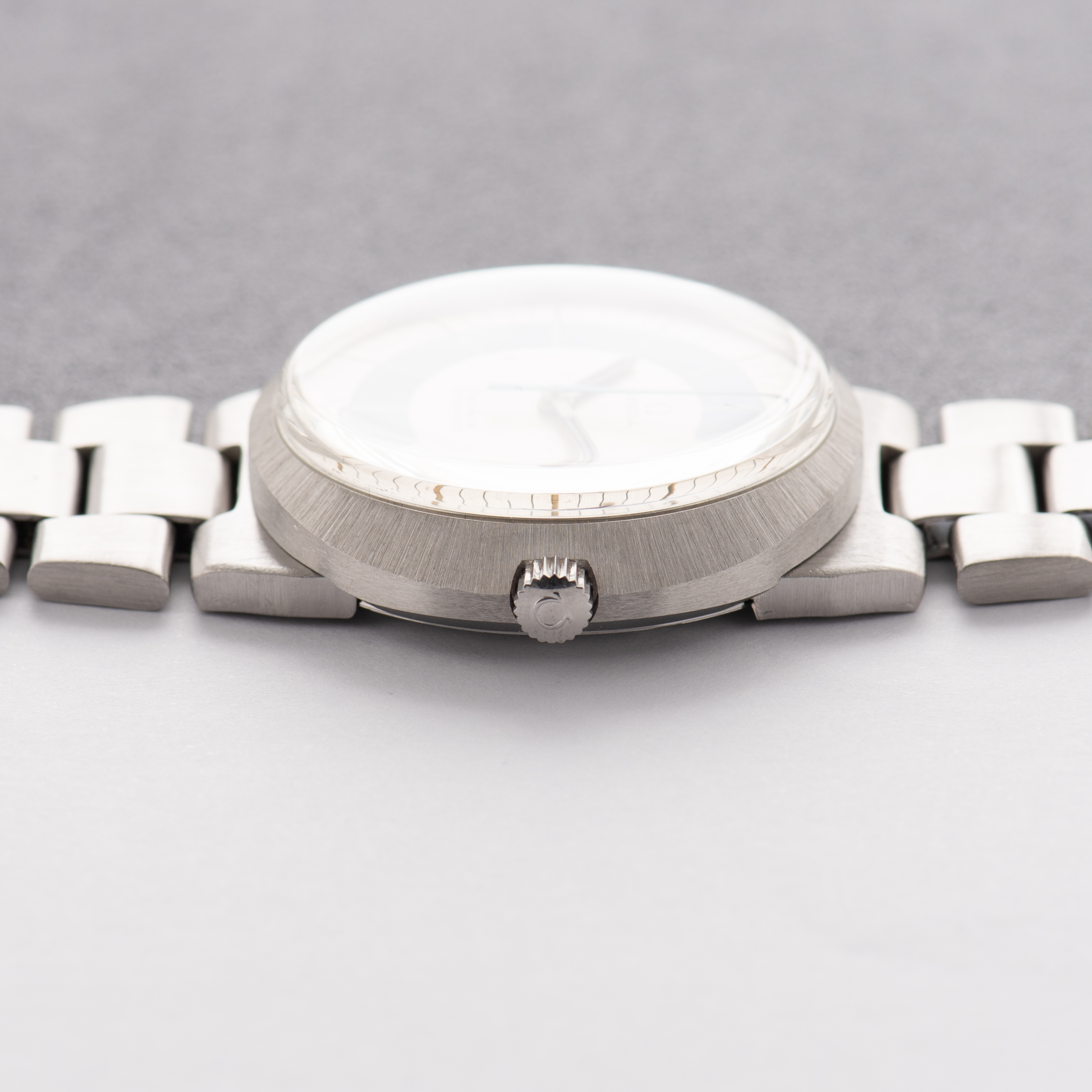 View of Omega Geneva Dynamic Mechanics Blue Dial from 1969 Ref 166.039