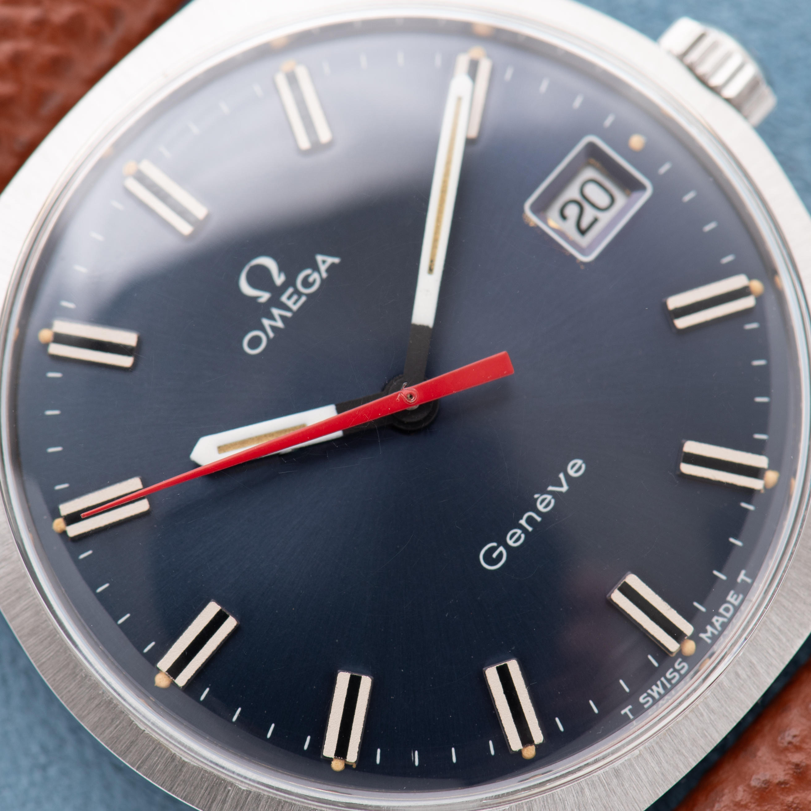 Vue de Omega Genève Automatic Blue dial "Ultraman" from 1969 Cal 565 Ref 166.041