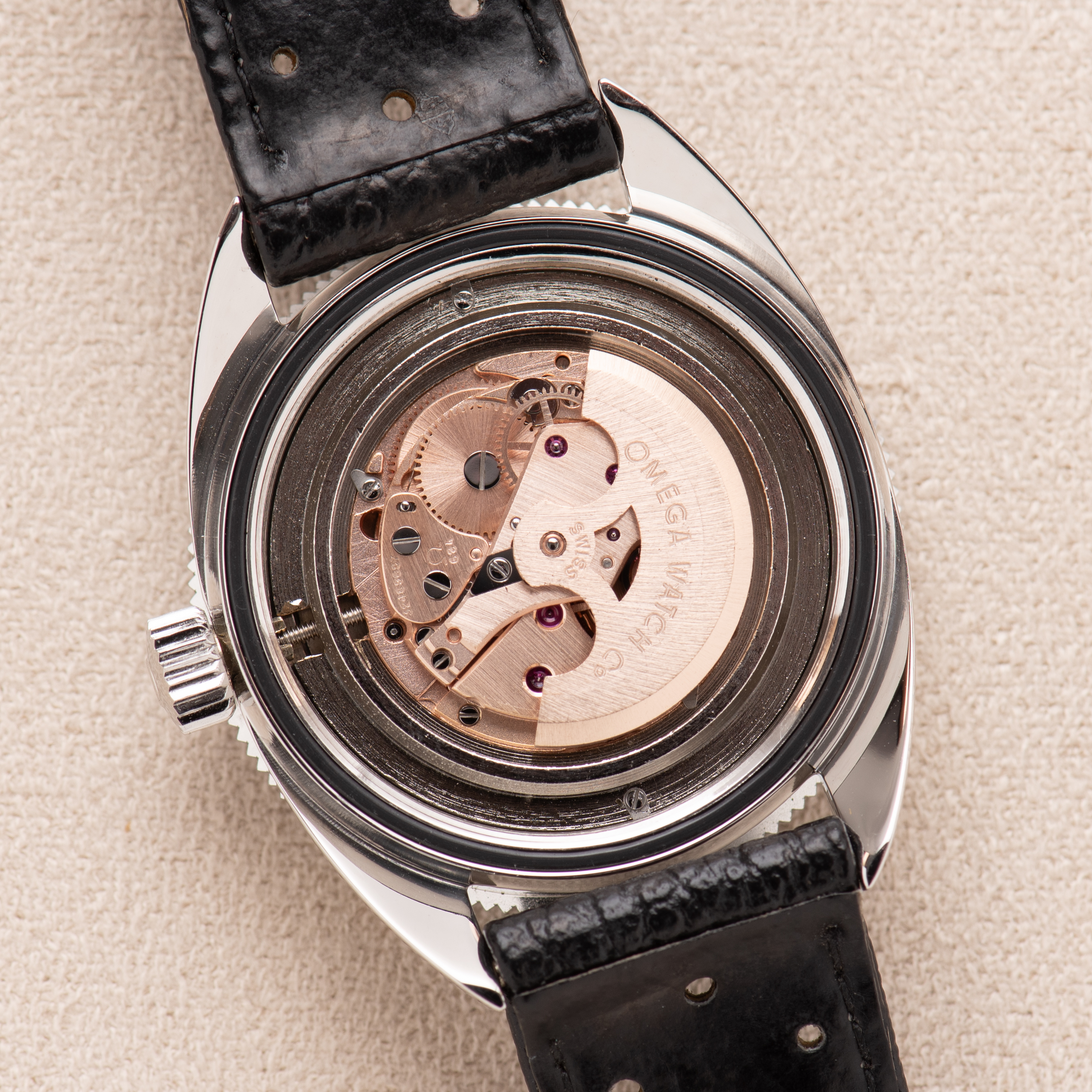 View of Omega Seamaster 120 New Old Stock from 1969 Ref 566.023