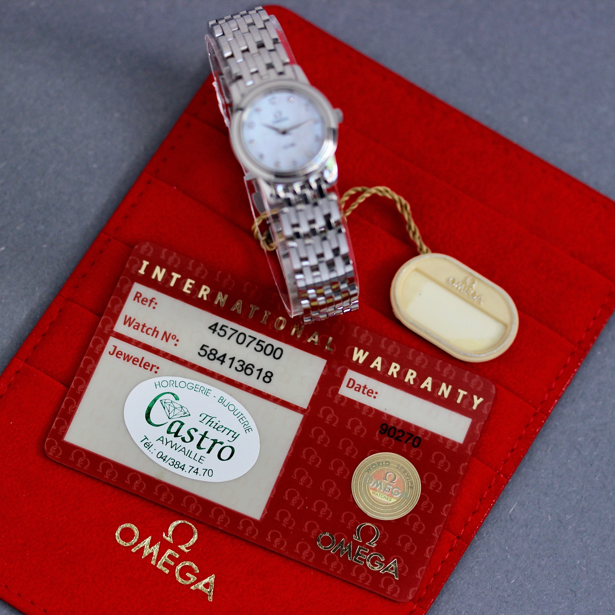 View of Omega De Ville ref 45707500 cal 1456 NOS