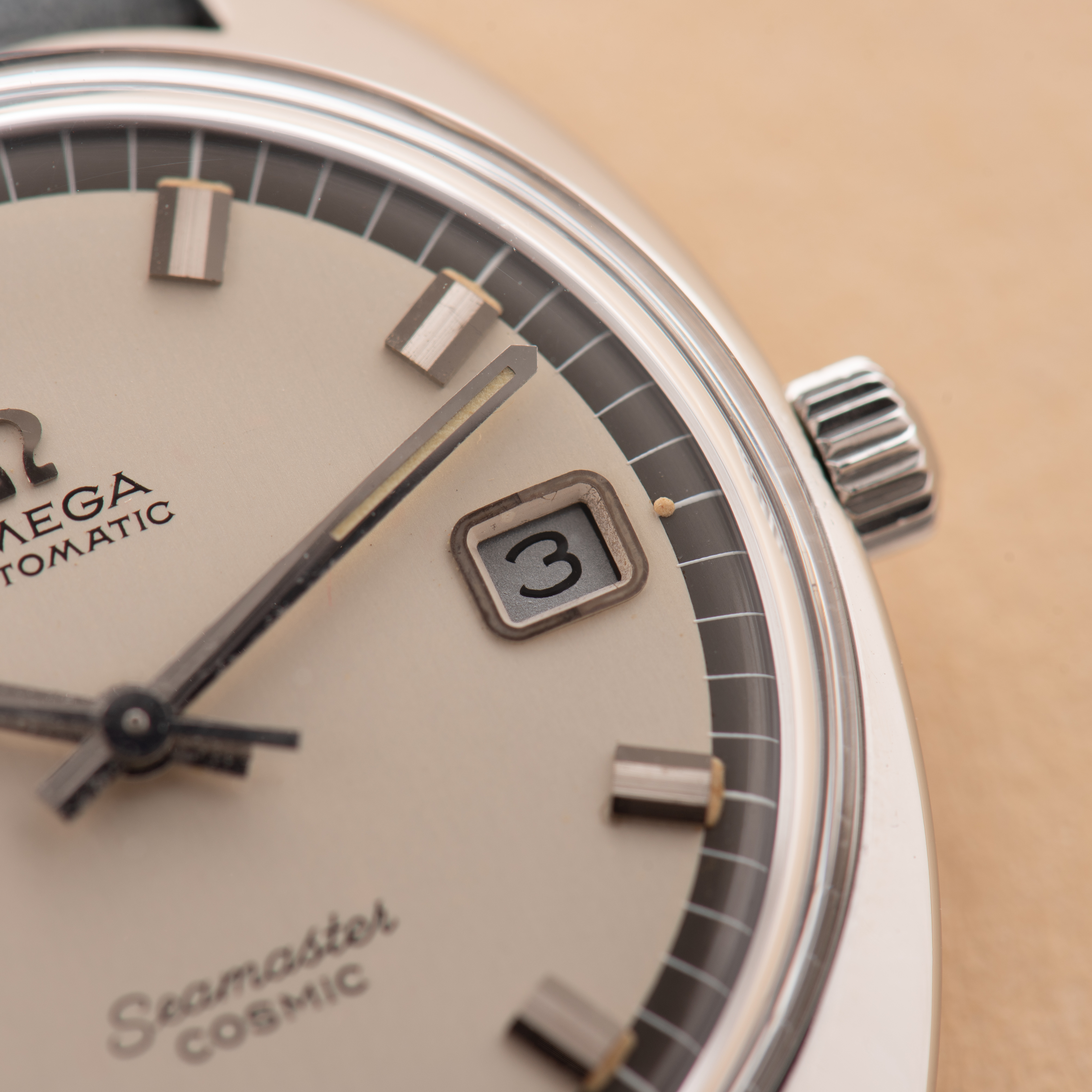 Zicht op Omega Automatic Seamaster Cosmic réf 166.026 cal 565 from 1968