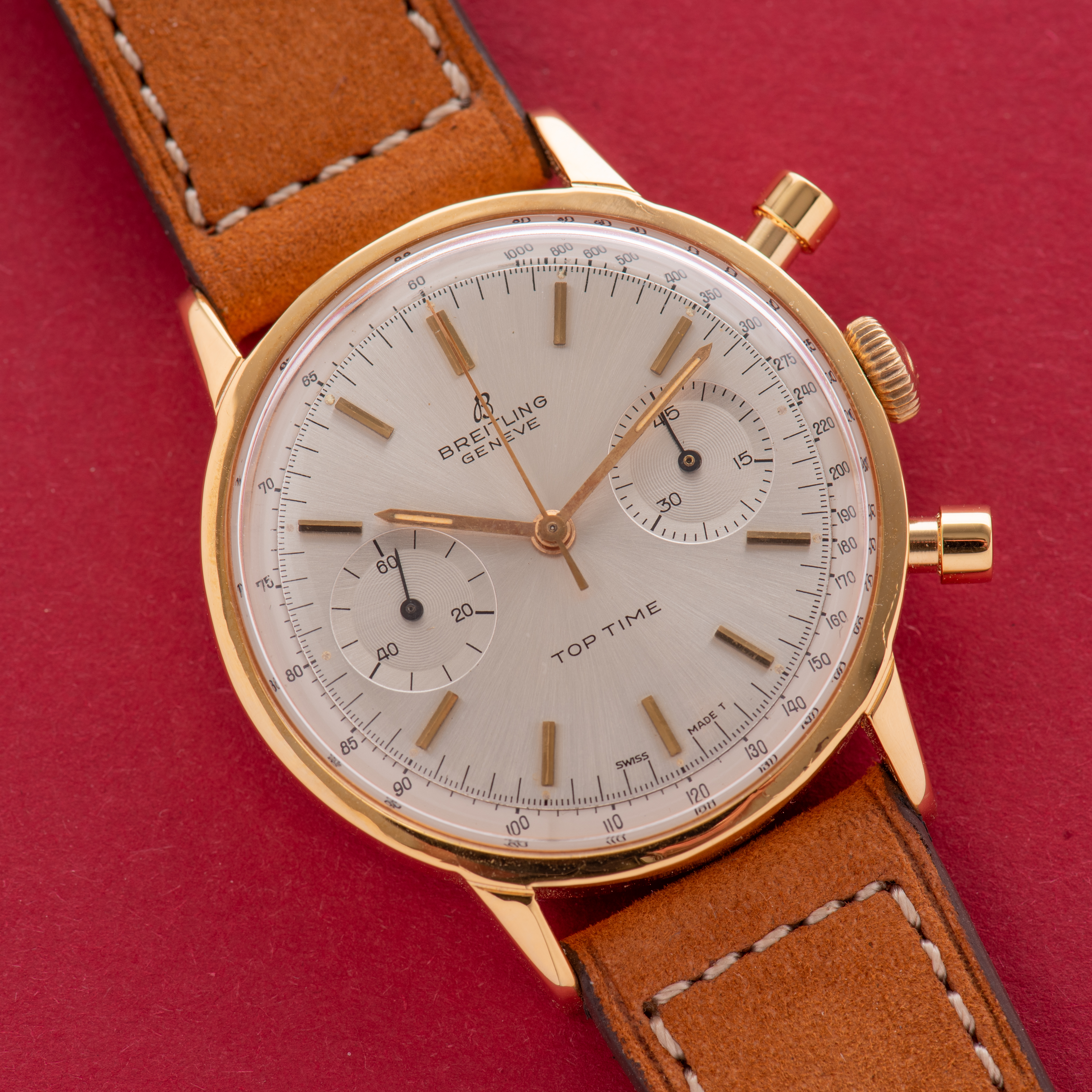 Zicht op Breitling Toptijd Chronograaf Venus 188 ref 2003