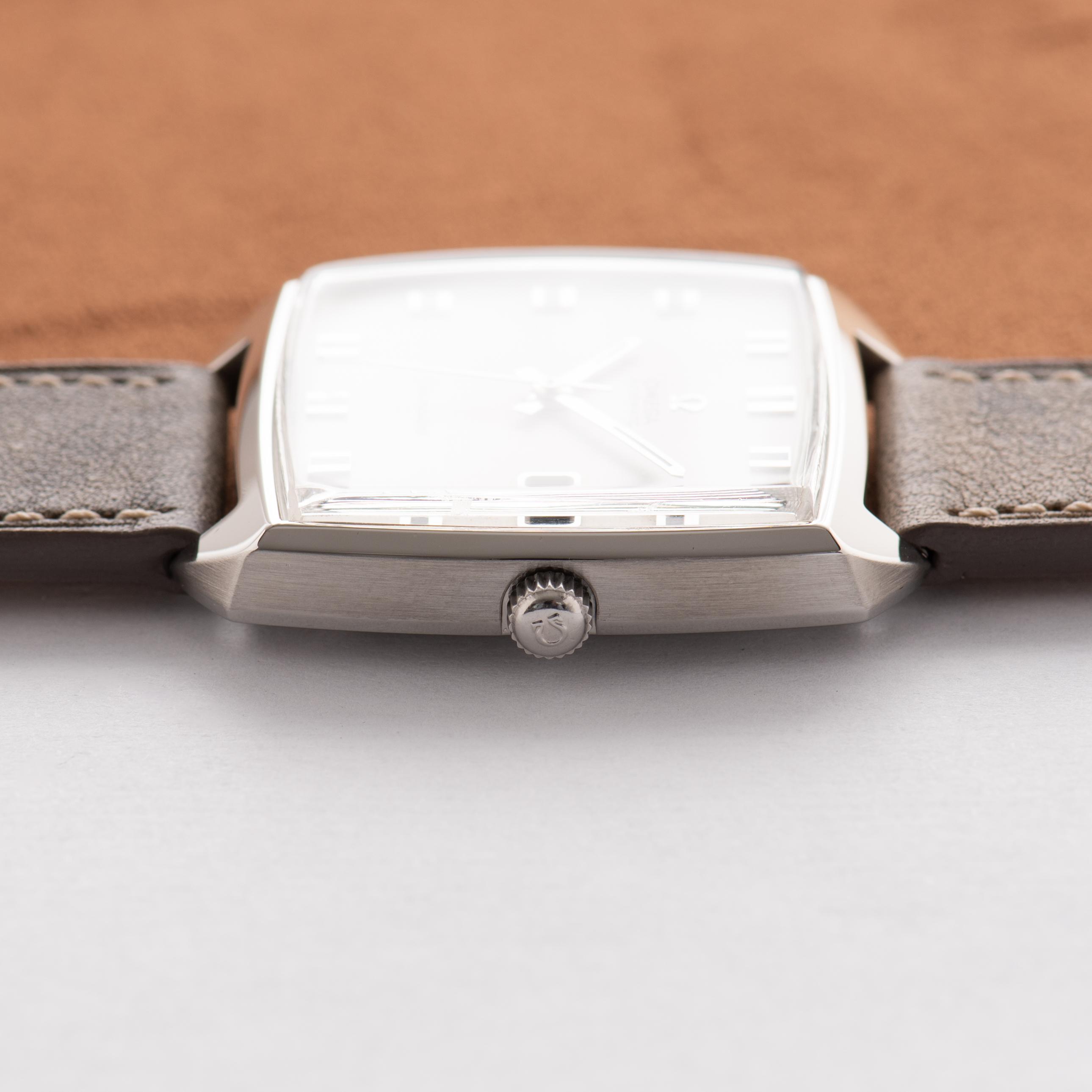 View of Omega Automatic Seamaster "Linen dial" Réf 166.042 11-70 from 1969