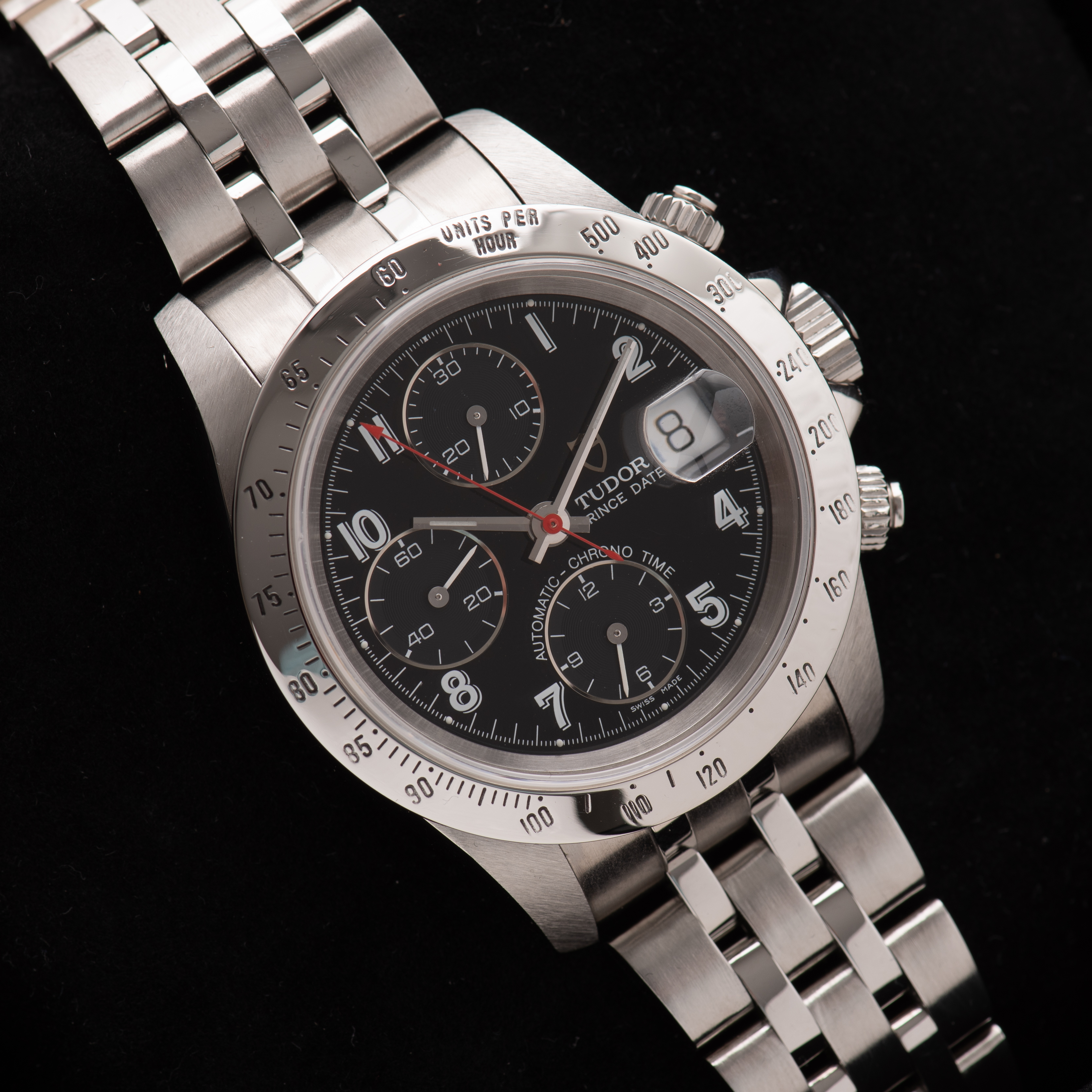 Vue de Tudor Prince Date Chronograph réf 79280 from 2000 Full Set