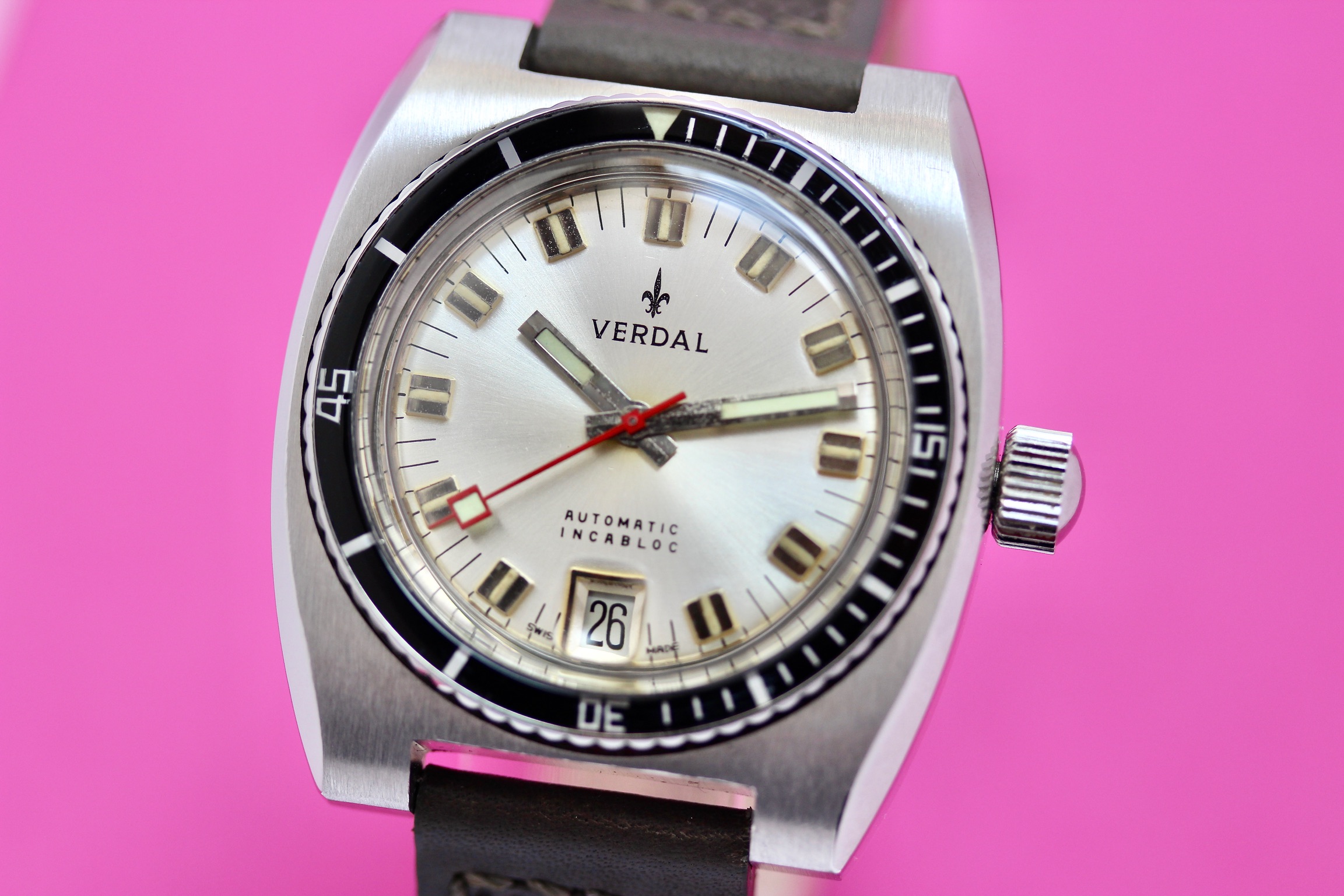 Zicht op Verdal automatic incabloc varia ETA 2783
