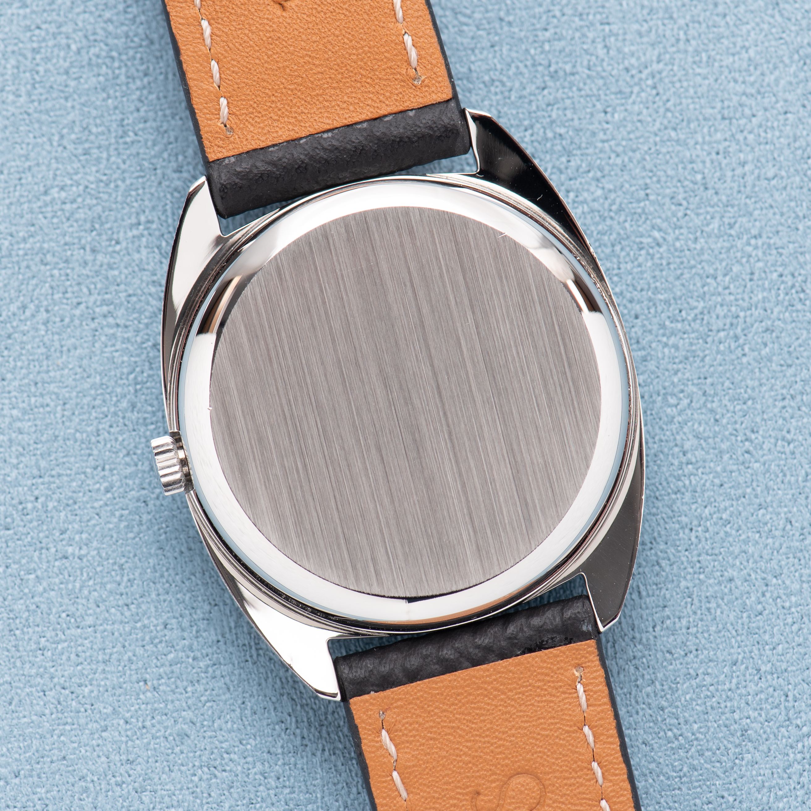 View of Omega De Ville Grey Dial Automatic Ref 162.045 from 1969