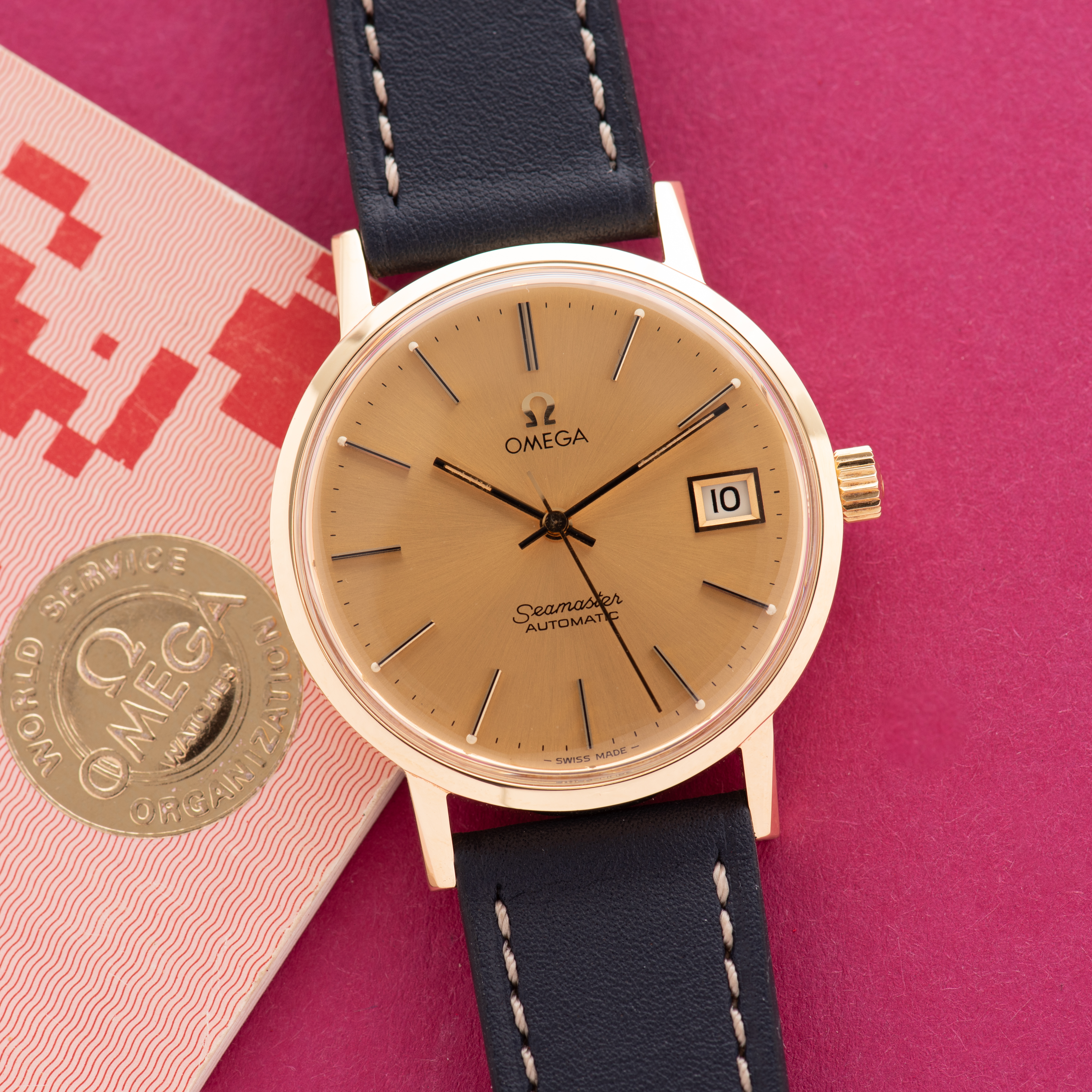 View of Omega Seamaster Automatic ref 166.0217 from 1979 Full Set