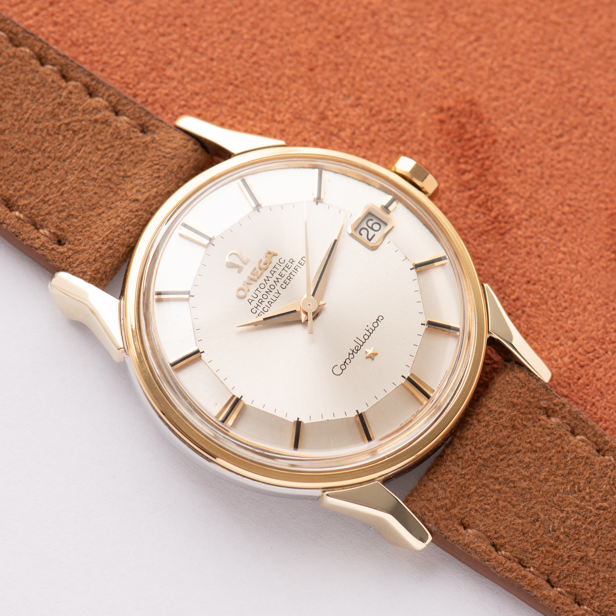 Vue de Omega Automatic Chronometer Constellation Pie Pan Dog Legs Automatic 1964
