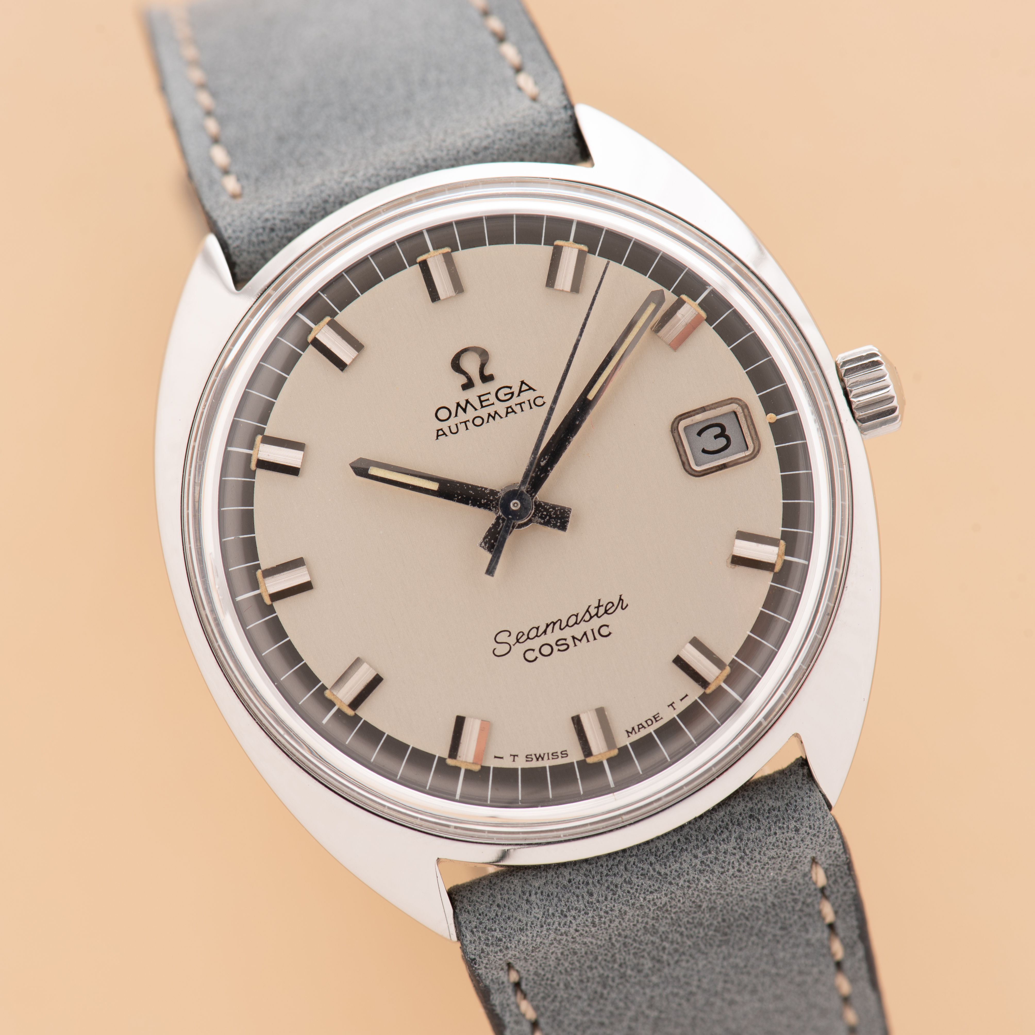 Zicht op Omega Automatic Seamaster Cosmic réf 166.026 cal 565 from 1968