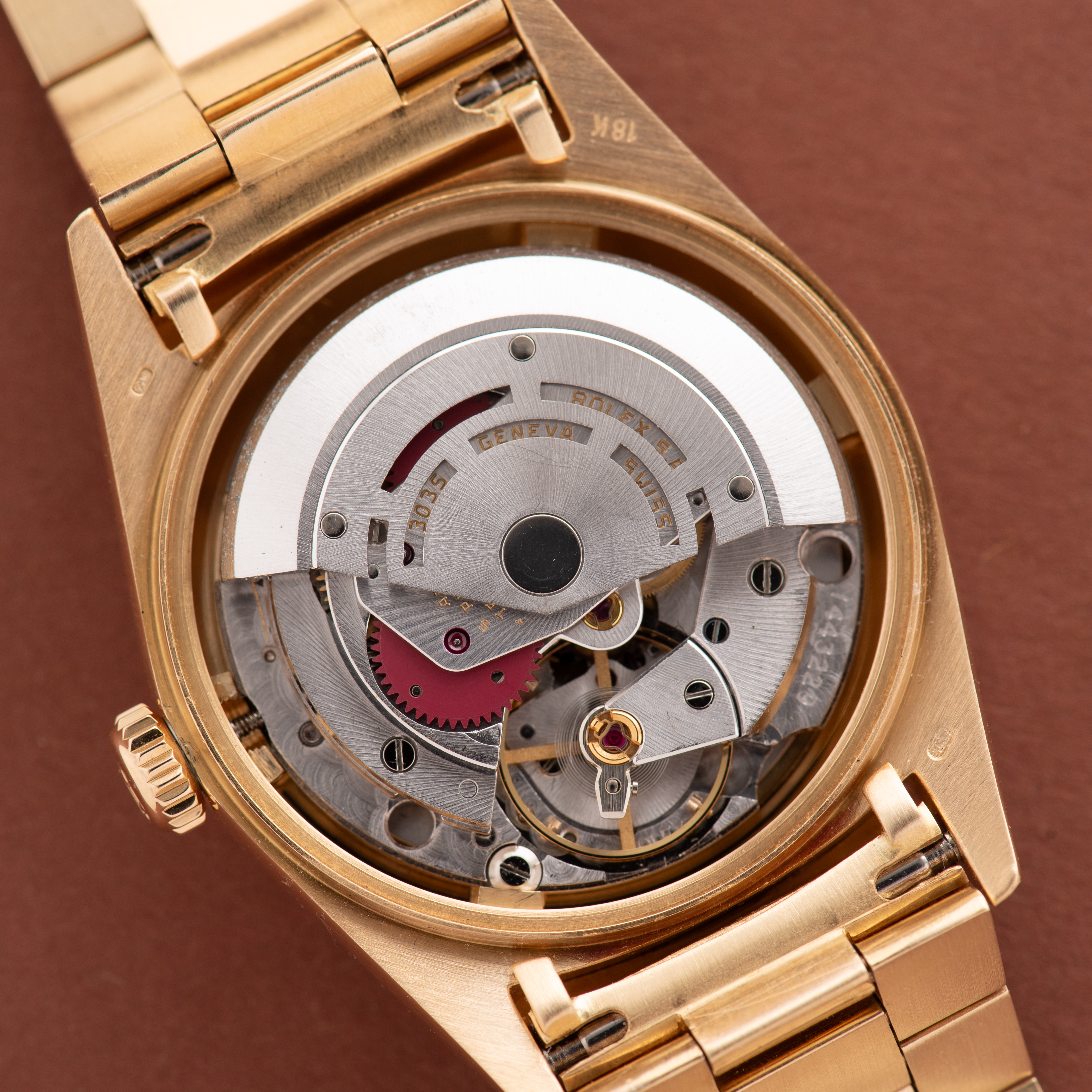 Vue de Rolex Oyster Perpetual Datejust tapisserie black dial Réf 16018 from 1986