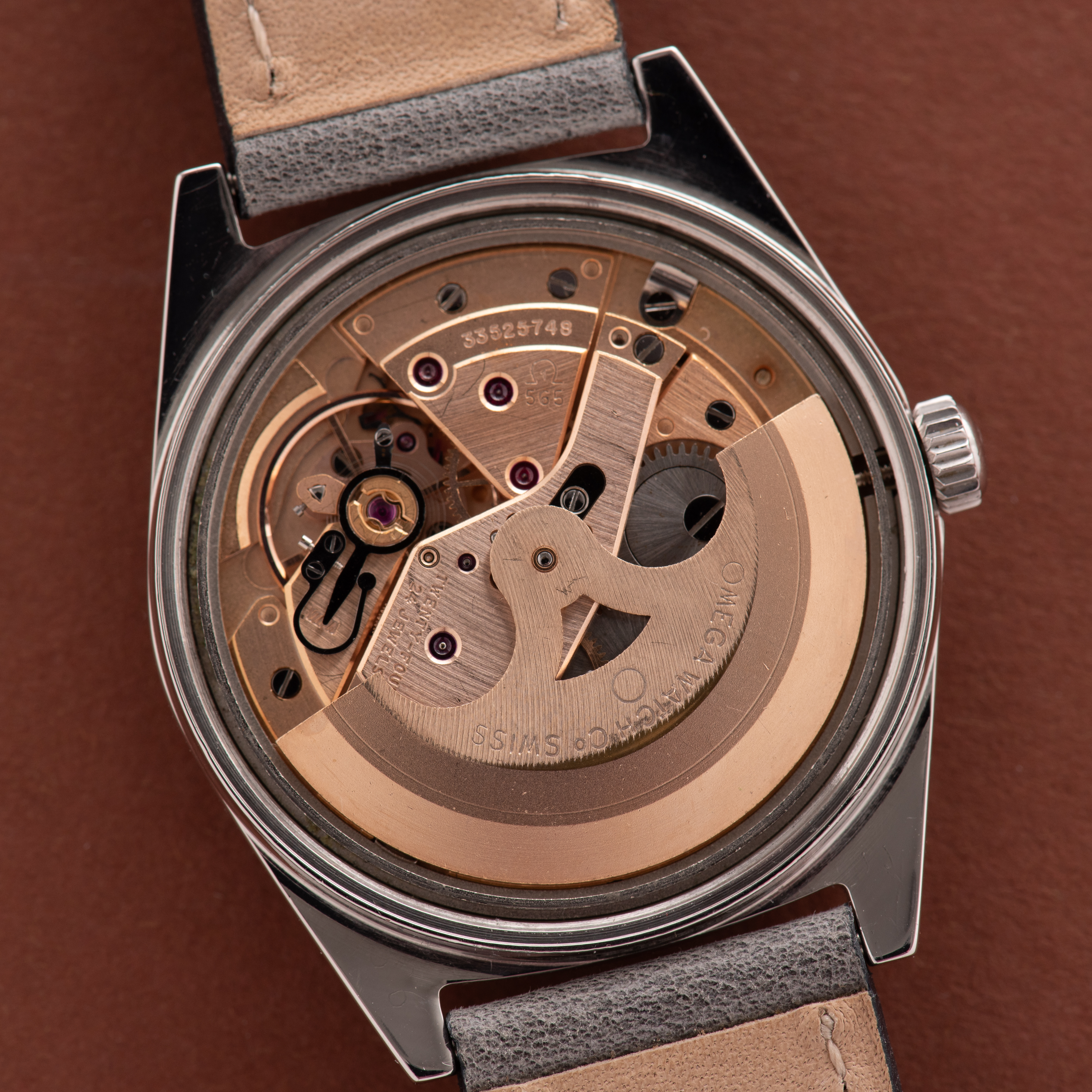 View of Omega Automatic Geneva ref 166.041 cal 565 from 1971