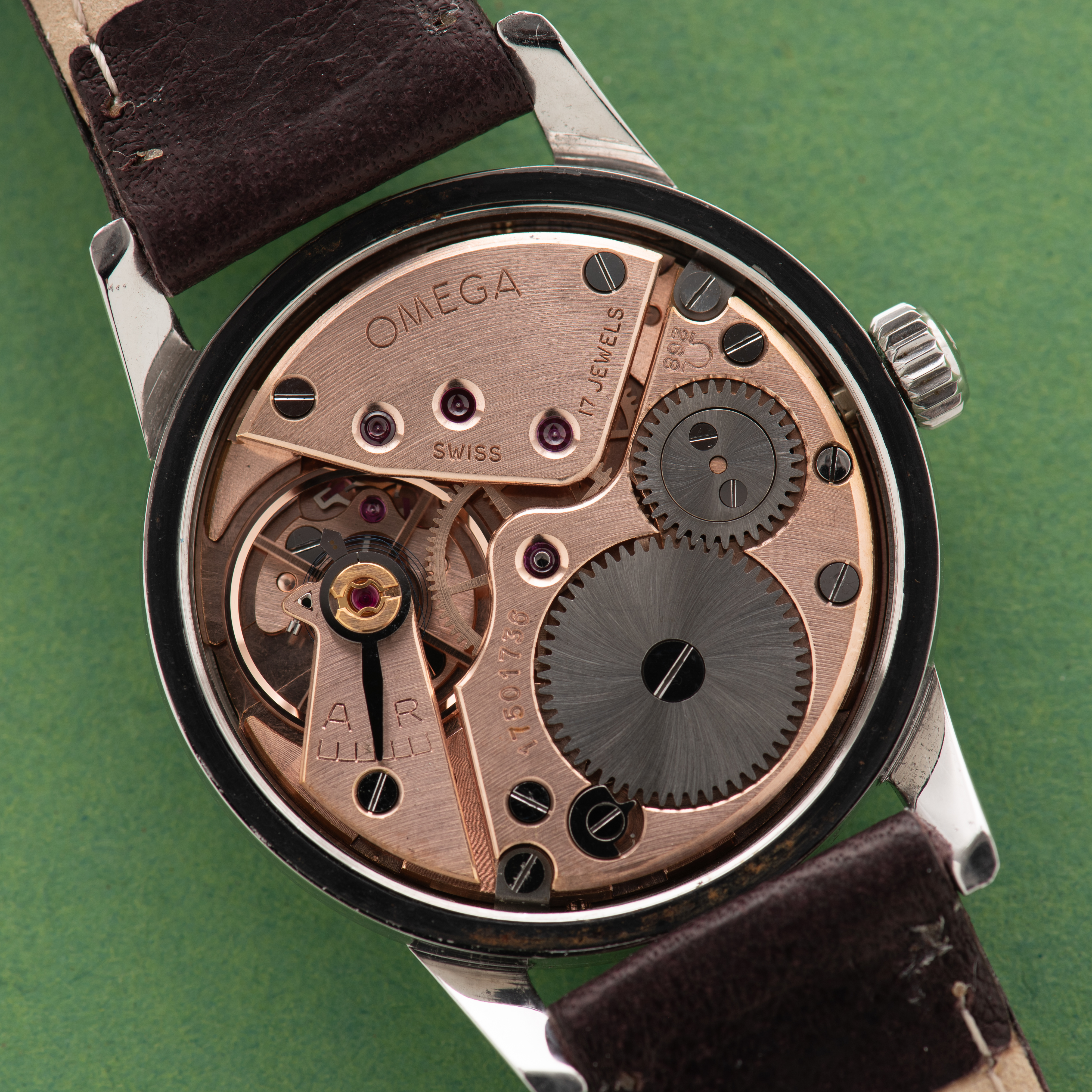 Zicht op Omega Seamaster 30 ref 14389 cal 268 uit 1959