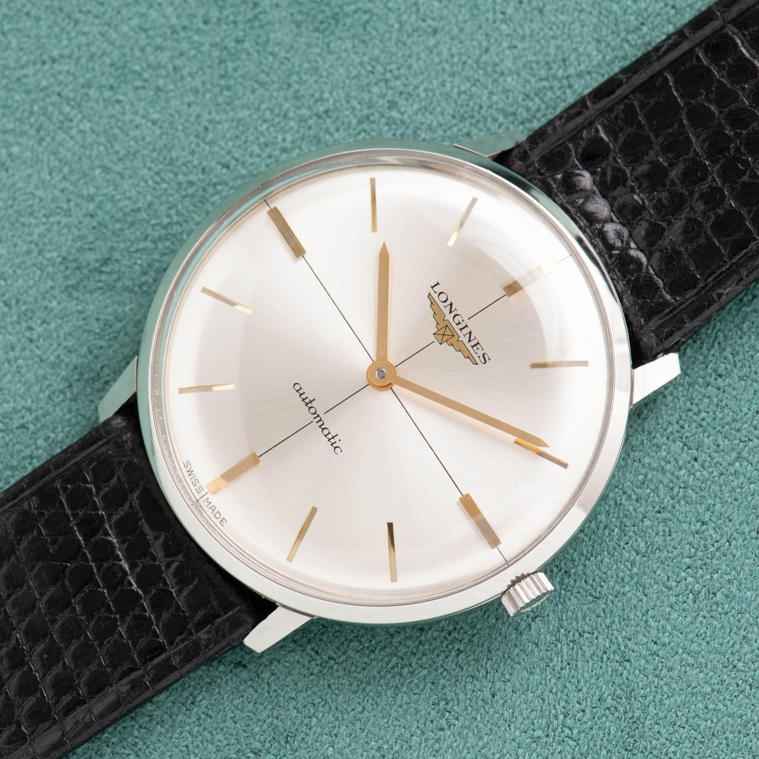 Vue de Longines Automatic "Crosshair" cal 350 réf 7496-1 New Old Stock from 1970