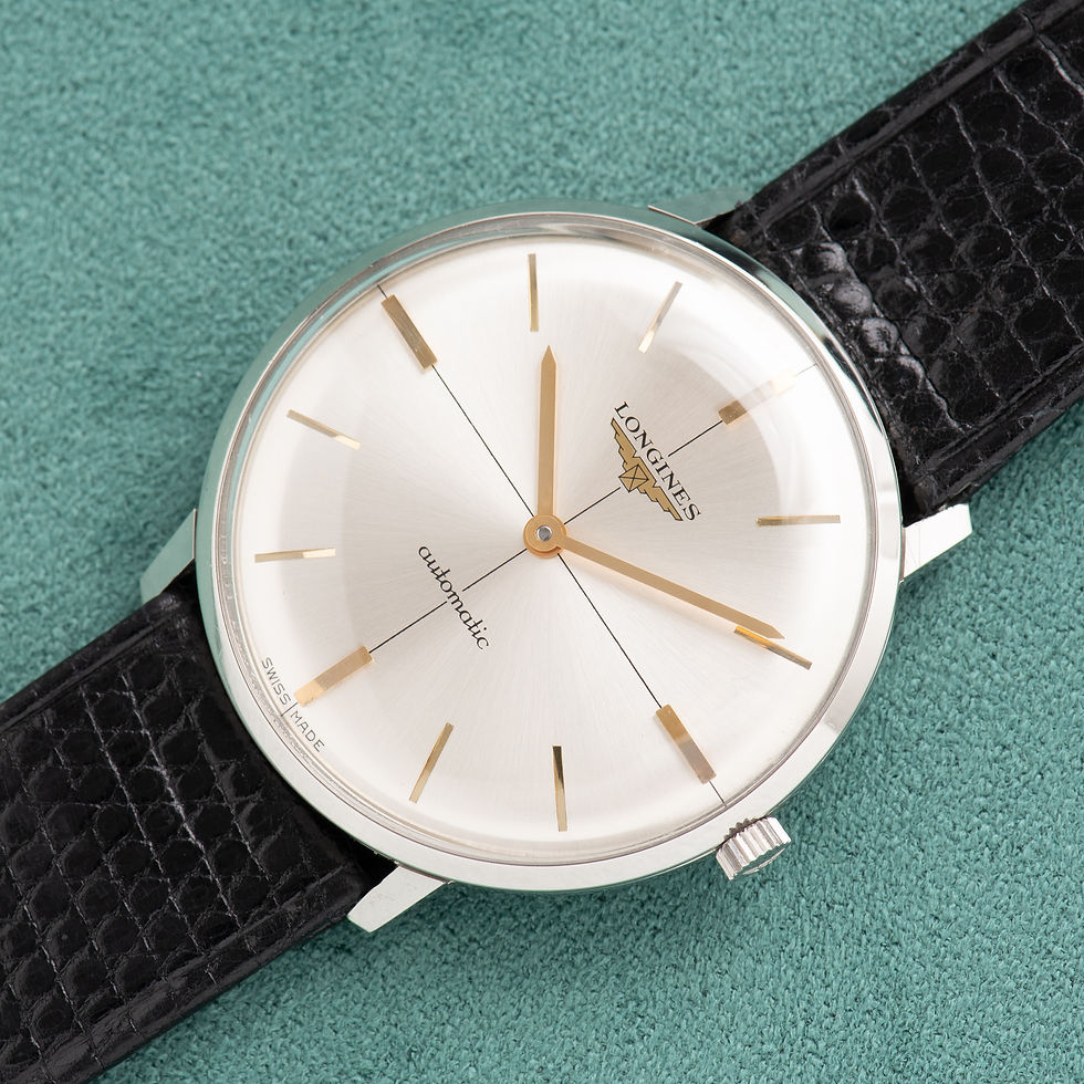 Thumbnail: Longines Automatic "Crosshair" cal 350 réf 7496-1 New Old Stock from 1970