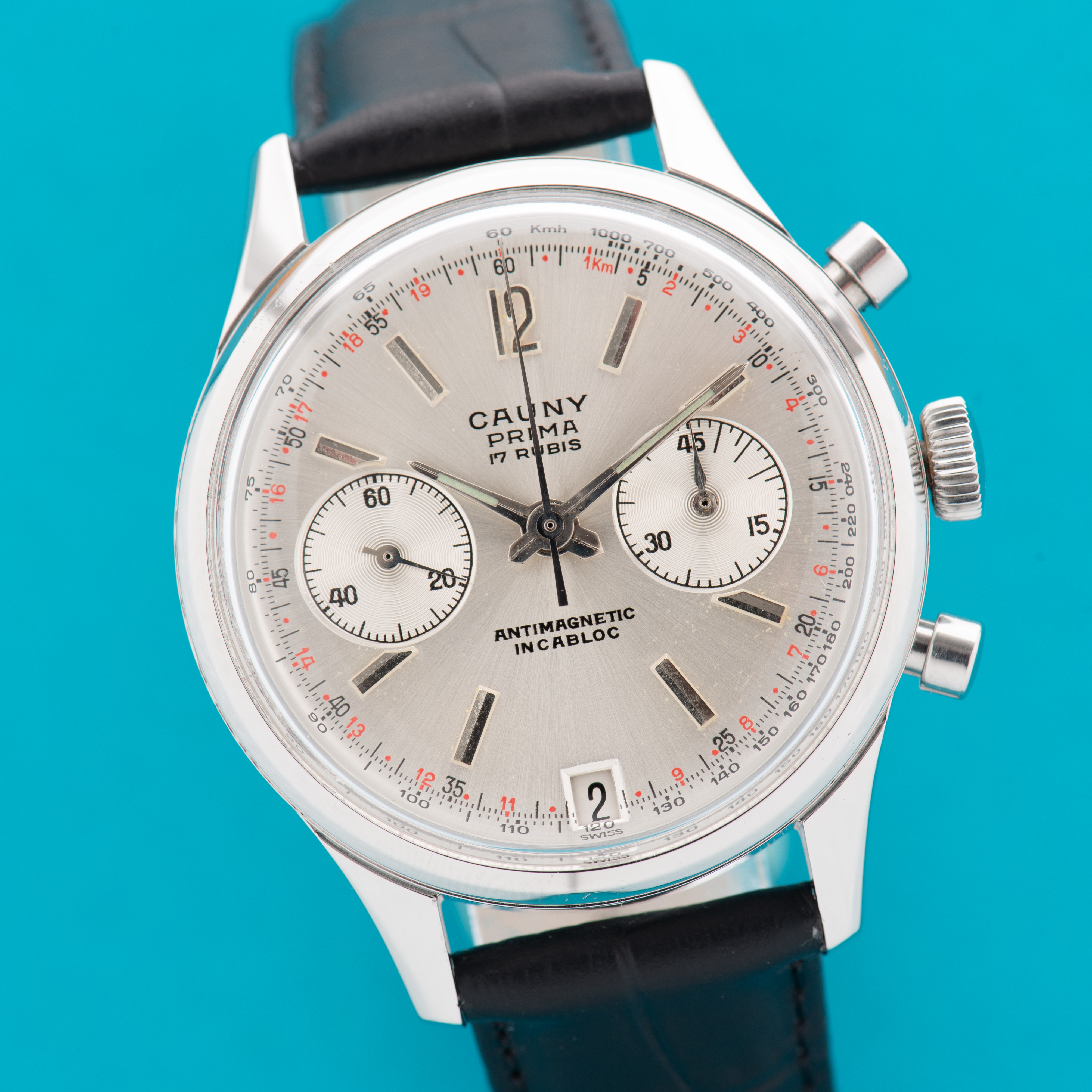 View of Cauny Prima 17rubis Chronographe Landeron 187