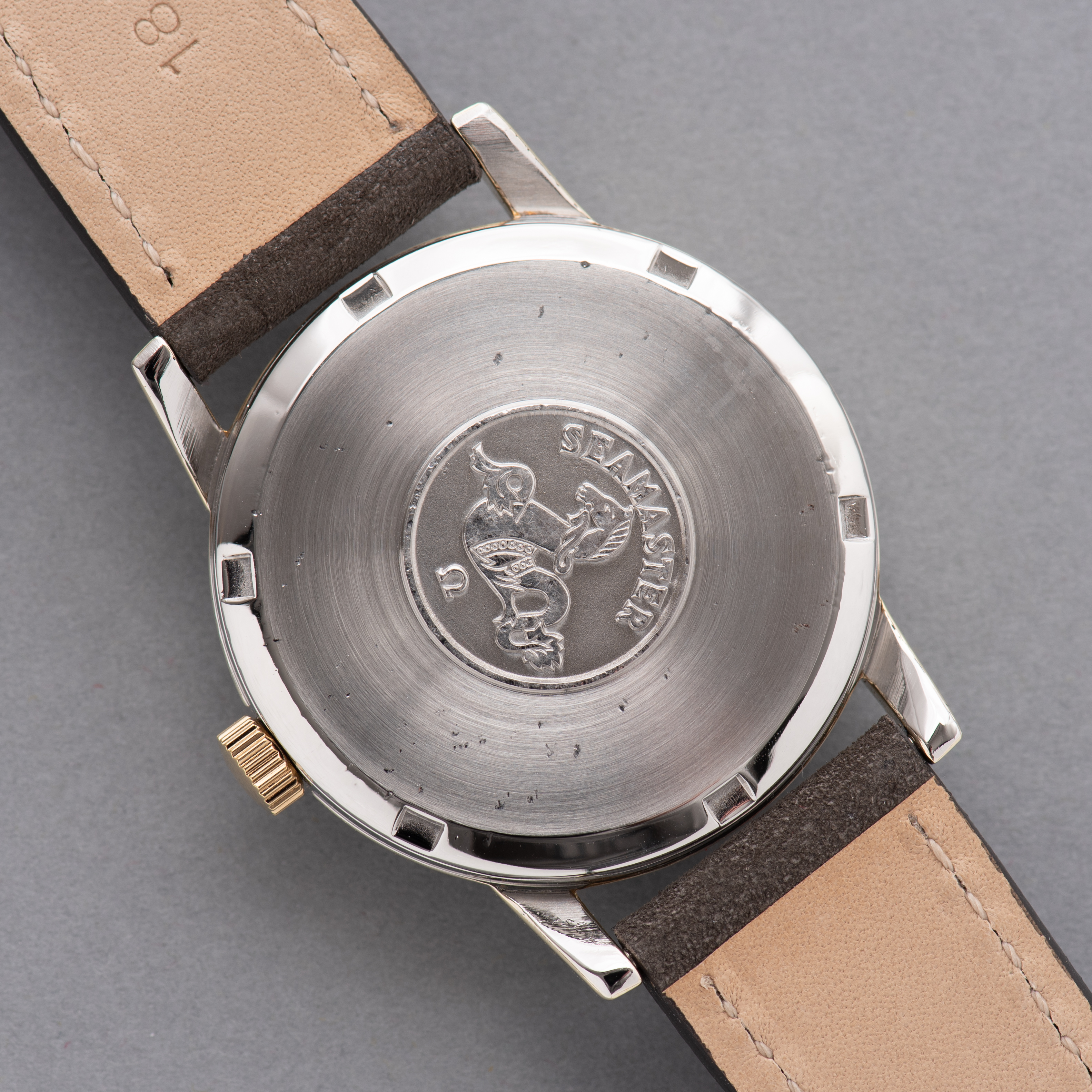 View of Omega Seamaster Gold Capped ref 14384-61 SC from 1962