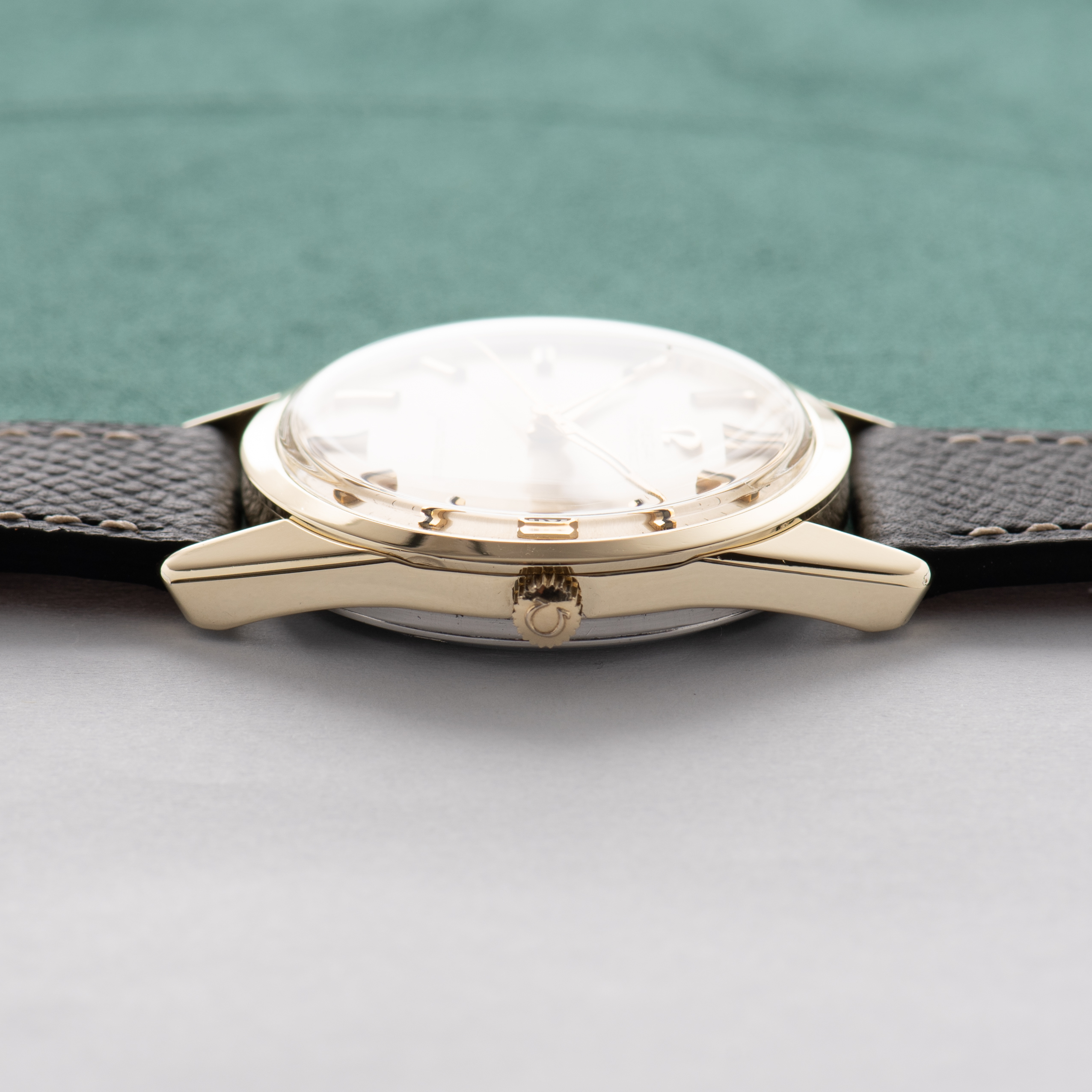 View of Omega Seamaster Automatic Silver/Creme Dial ref 14701.4 SC cal 562 from 1961