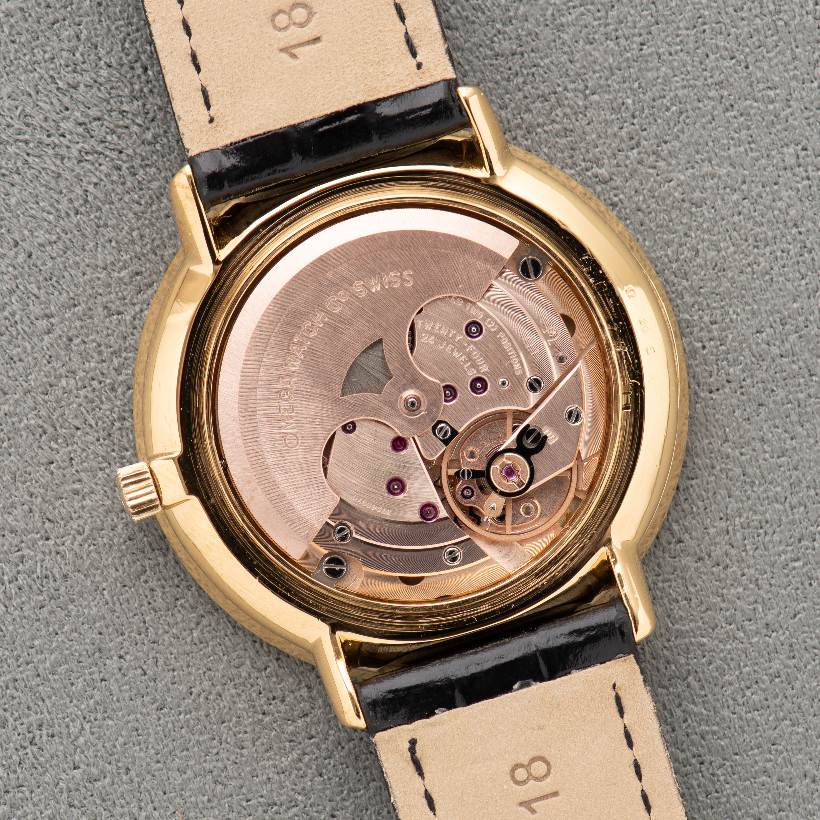 View of Omega Automatic De Ville "Curtain Dial" Cal 711 réf 151.0039 from 1973