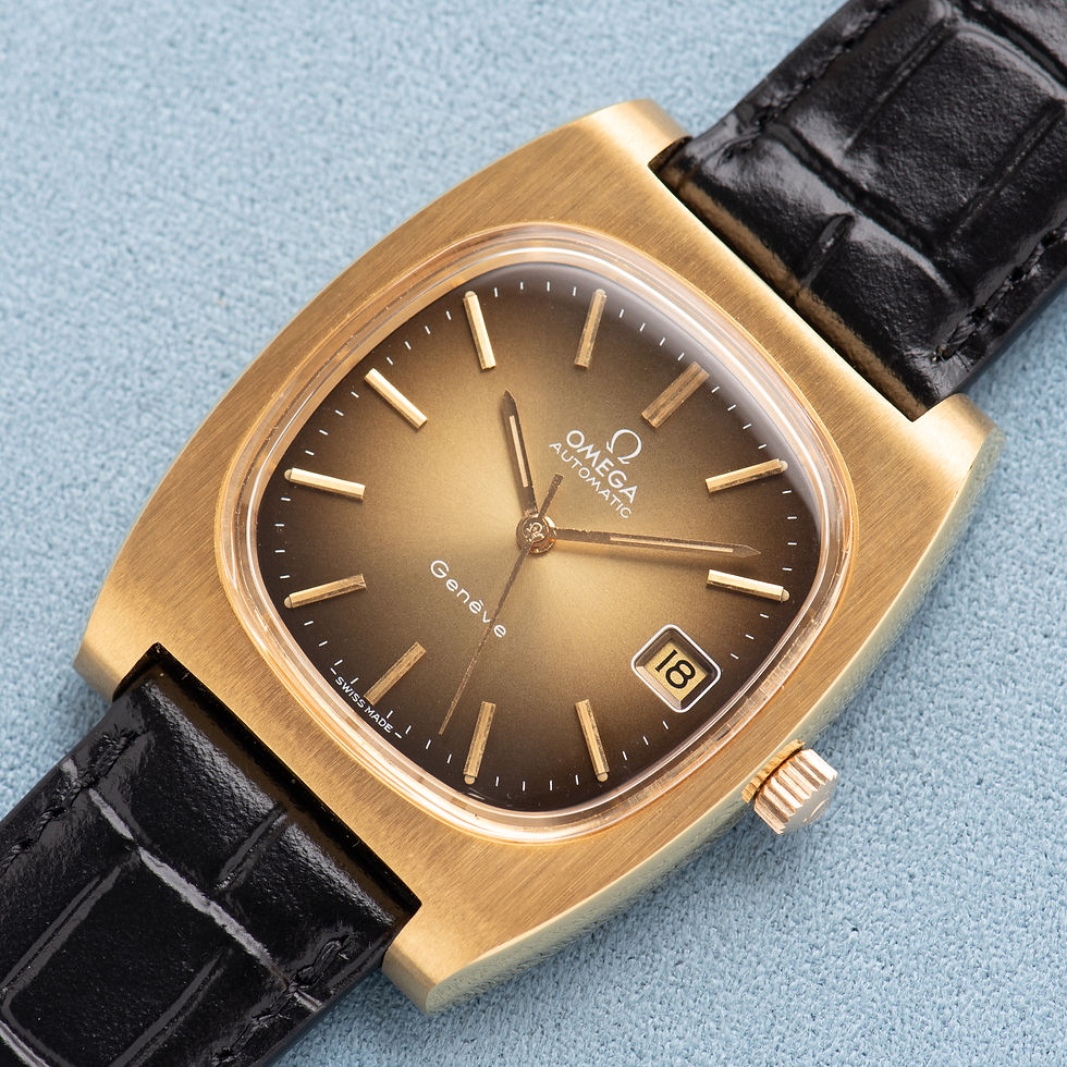 Miniature : Omega Genève Automatic Date Gold Plated – Calibre 1012 – Réf. 166.0190 – 1973