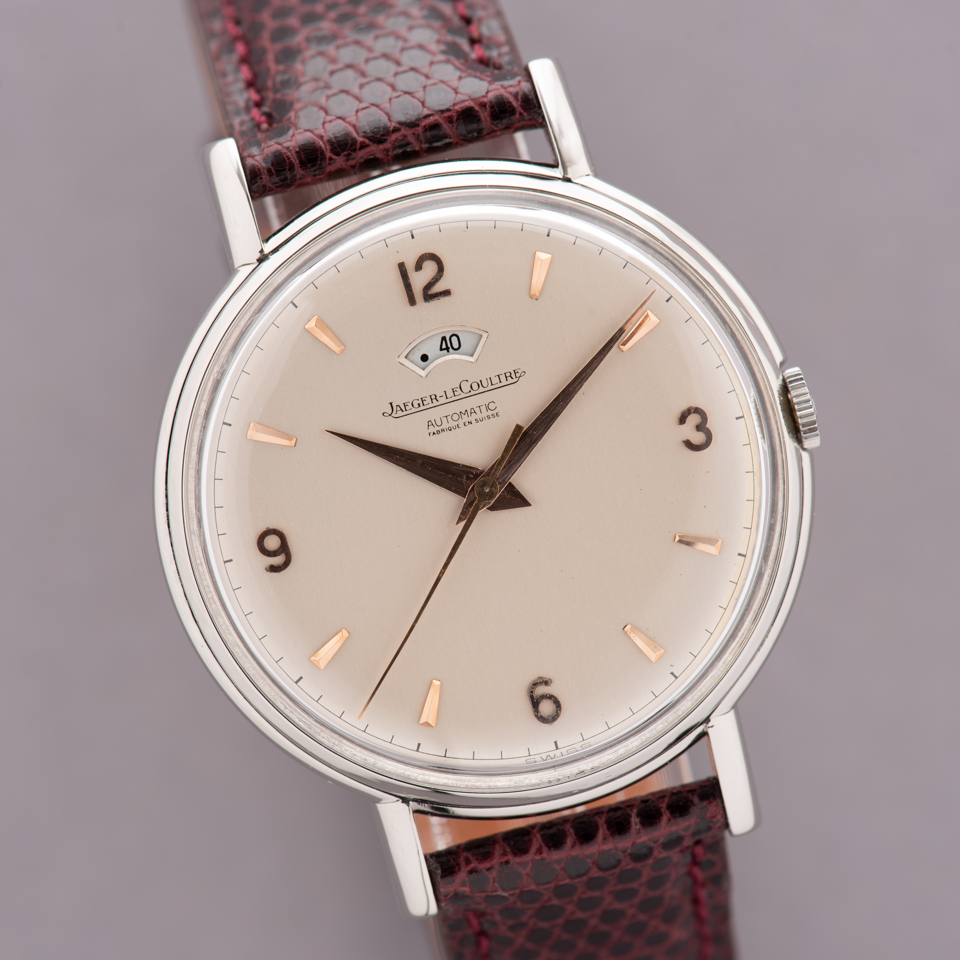 View of Jaeger LeCoultre Automatic bumper Jumbo Power Reserve réf 511367 cal 481