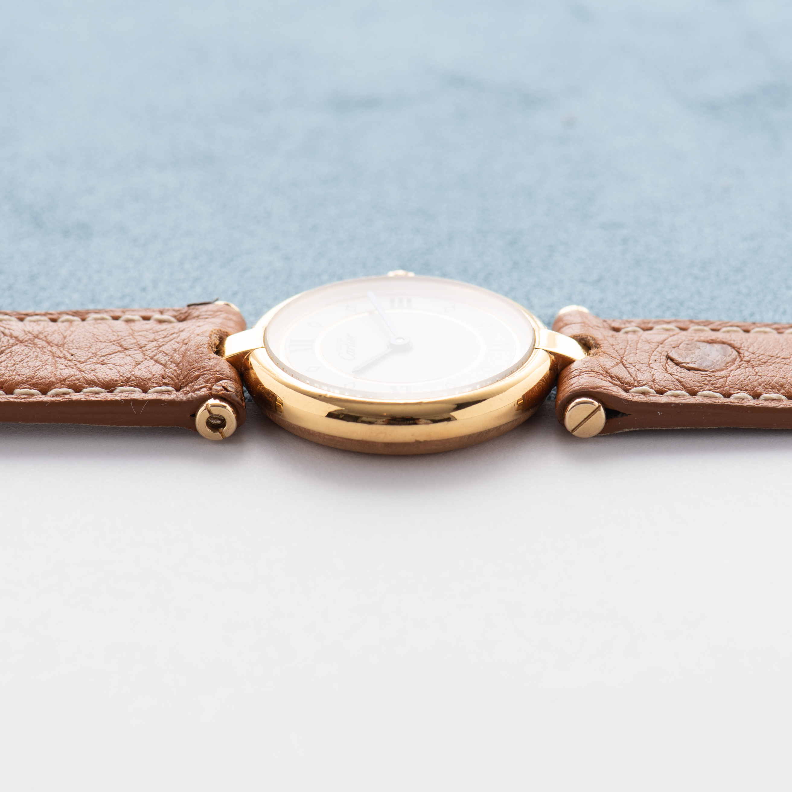 Vue de Cartier Must de Vendome White Arabic Dial Quartz réf 590004 Full Set from 1991