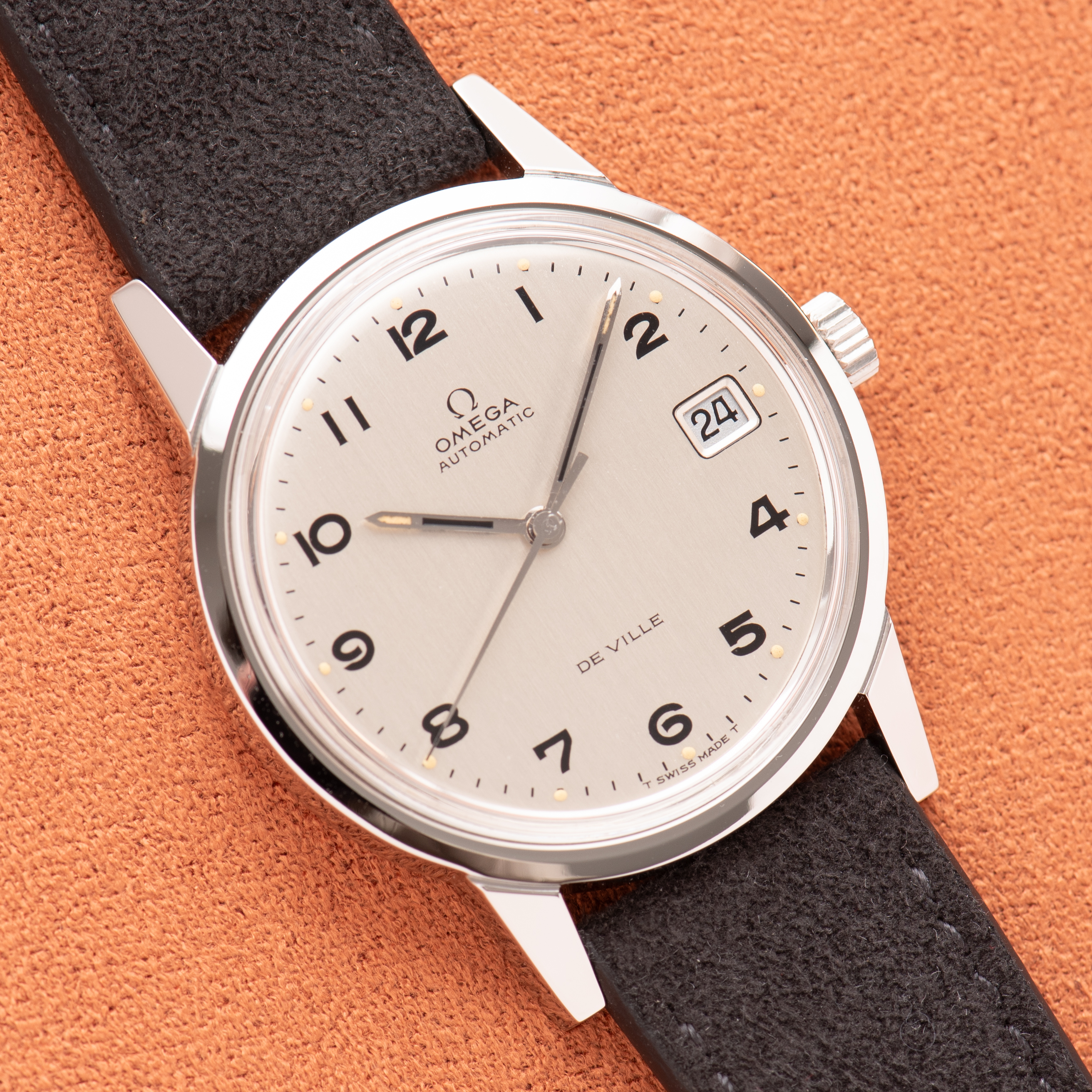 View of Omega Prototype Automatic De Ville Steel Réf 166.0044 from 1969