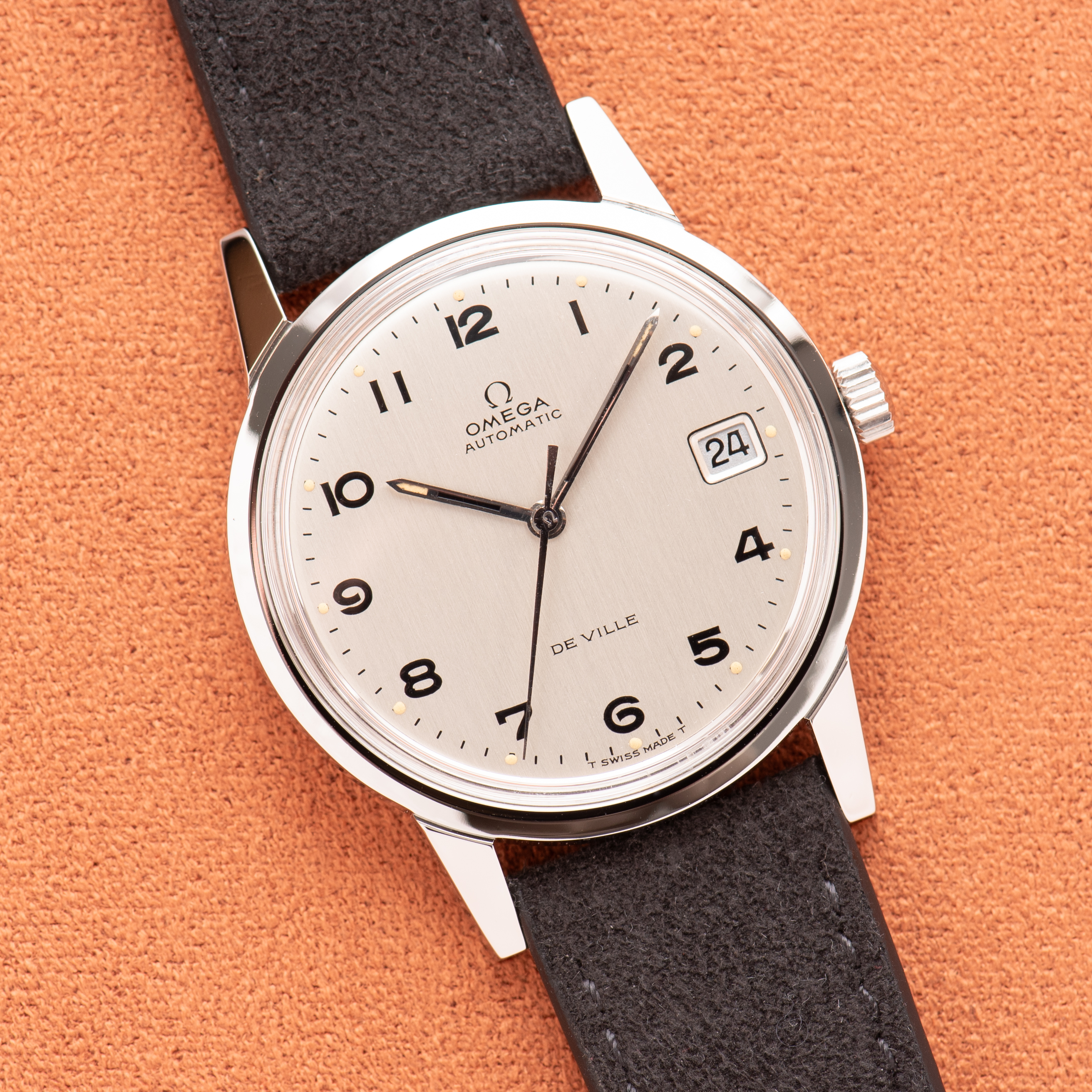 View of Omega Prototype Automatic De Ville Steel Réf 166.0044 from 1969