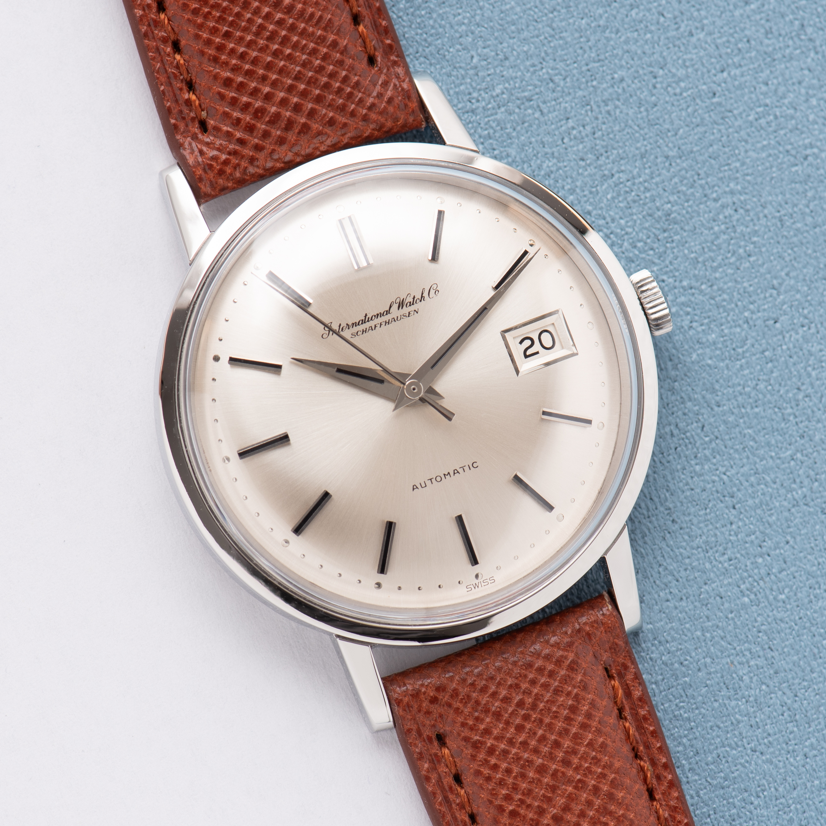 View of IWC Jumbo Automatique Silver Dial cal 8541 réf R805A