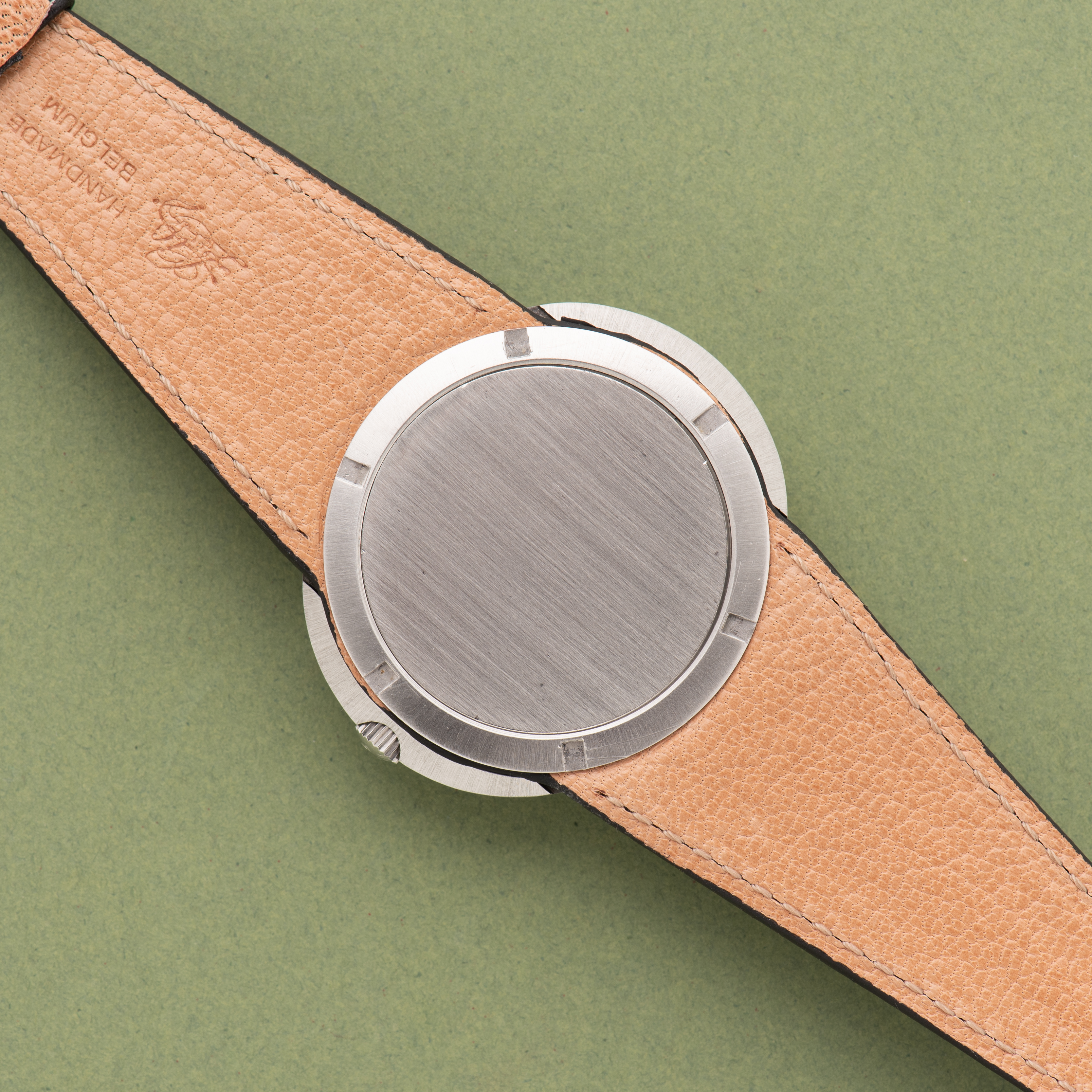 Zicht op Omega Geneva Dynamische blauwe/witte wijzerplaat Ref 135.333 vanaf 1970