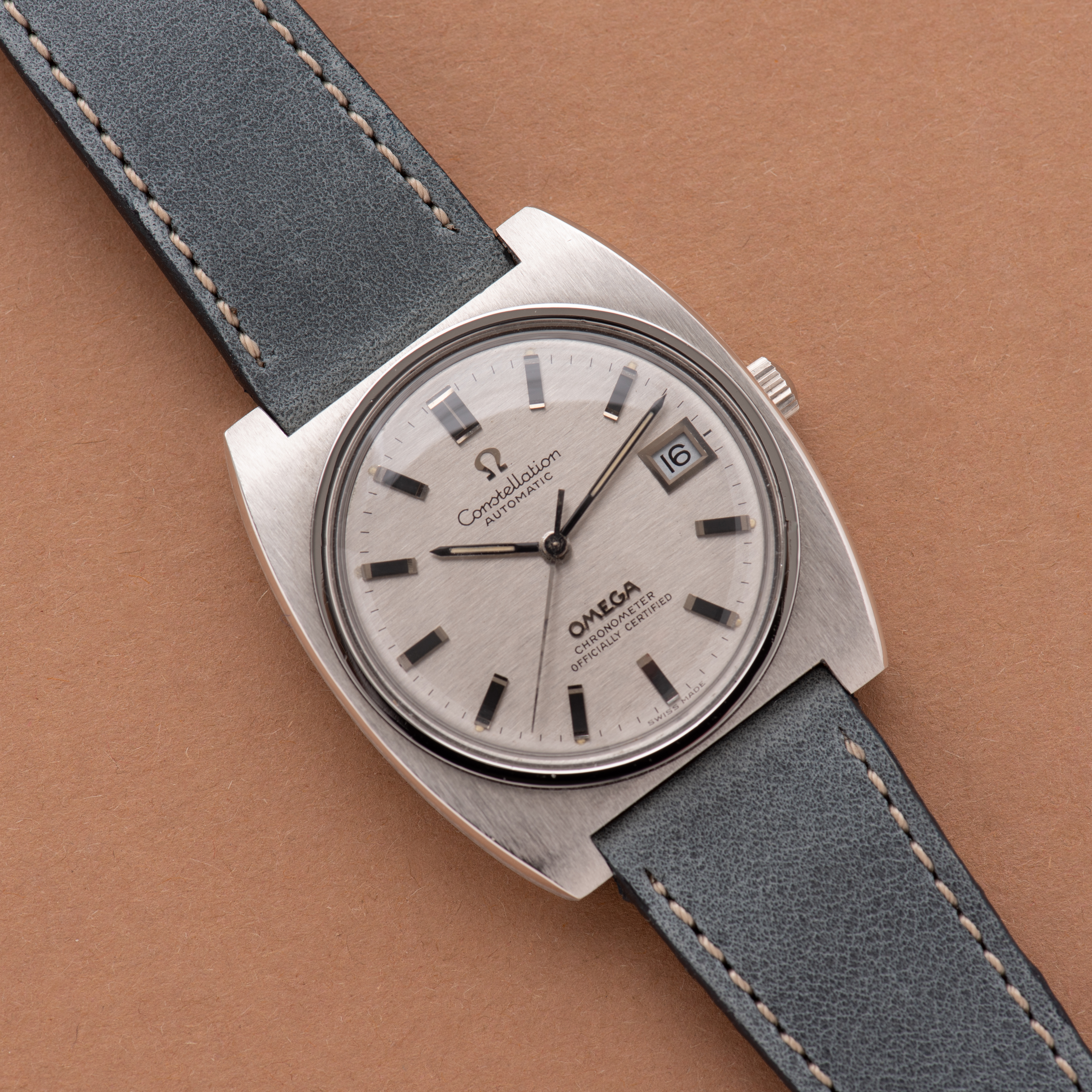 View of Omega Constellation Automatic Silver "linear" cal 1002 ref 168.042
