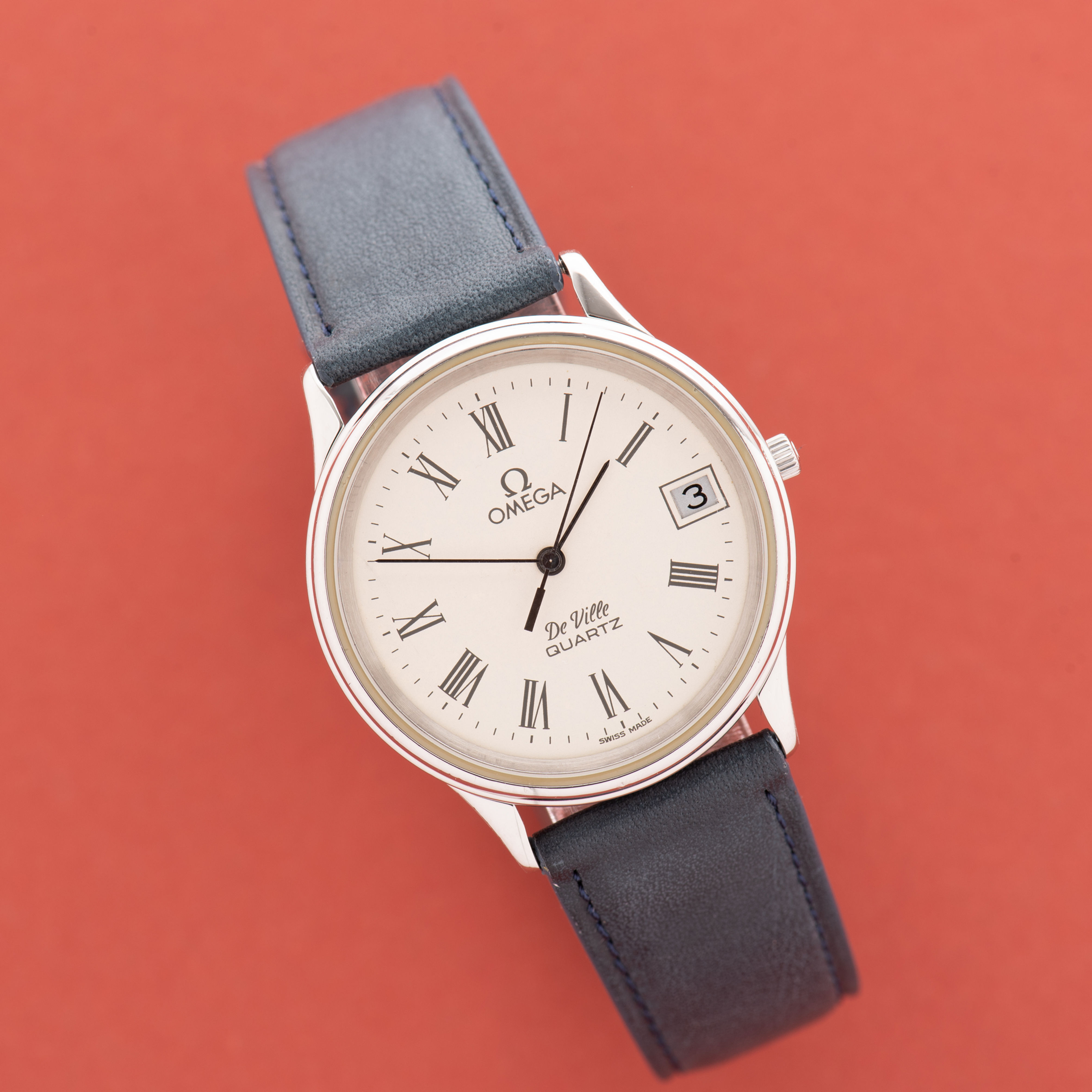 Omega de Ville Quartz White Dial Réf 196.0164 from 1980