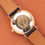 Thumbnail: Omega Seamaster De Ville Automatic Rare Linen Dial 14K Gold Filled Réf 166.020