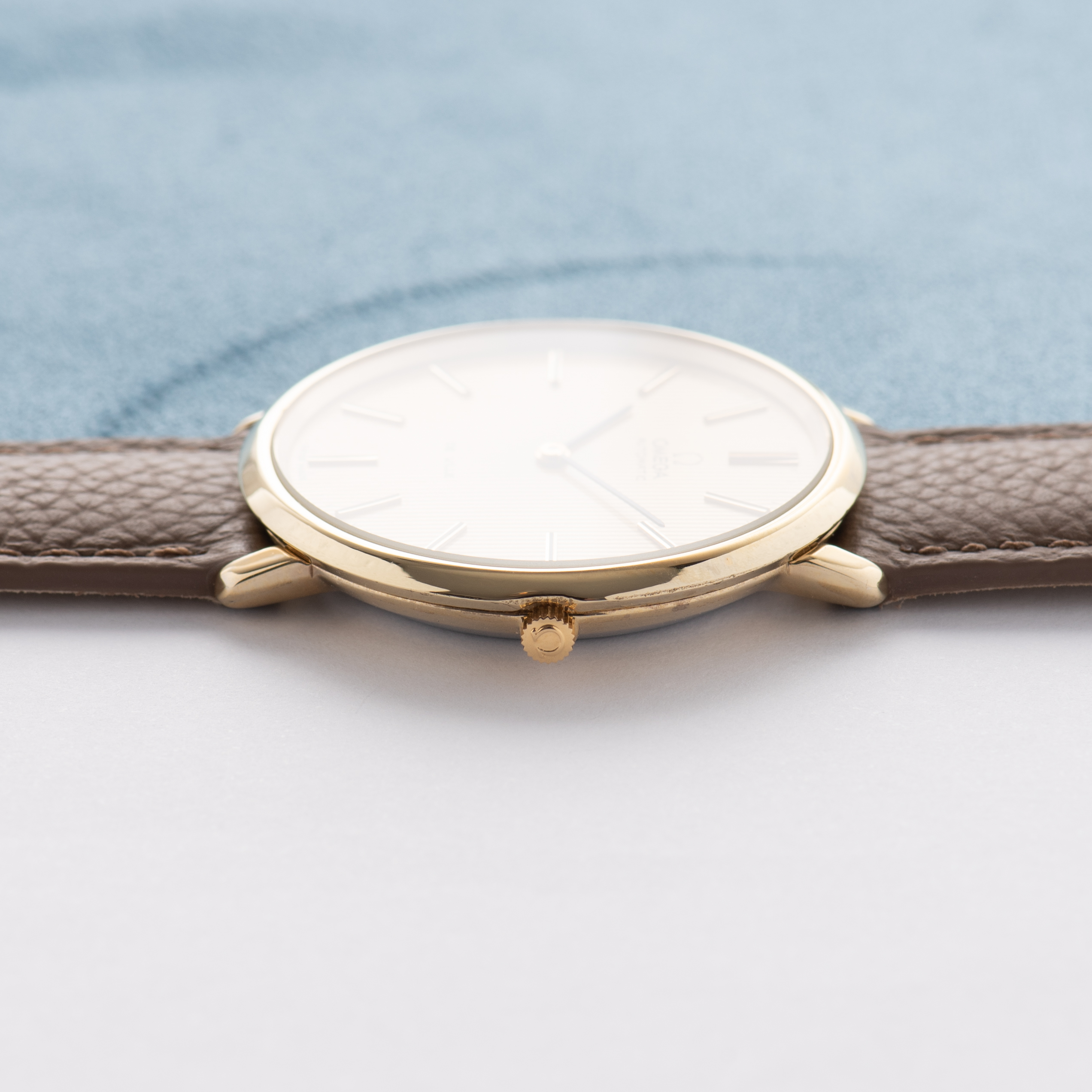 View of Omega Automatic De Ville "Curtain Dial" Cal 711 ref 151.0039 from 1968