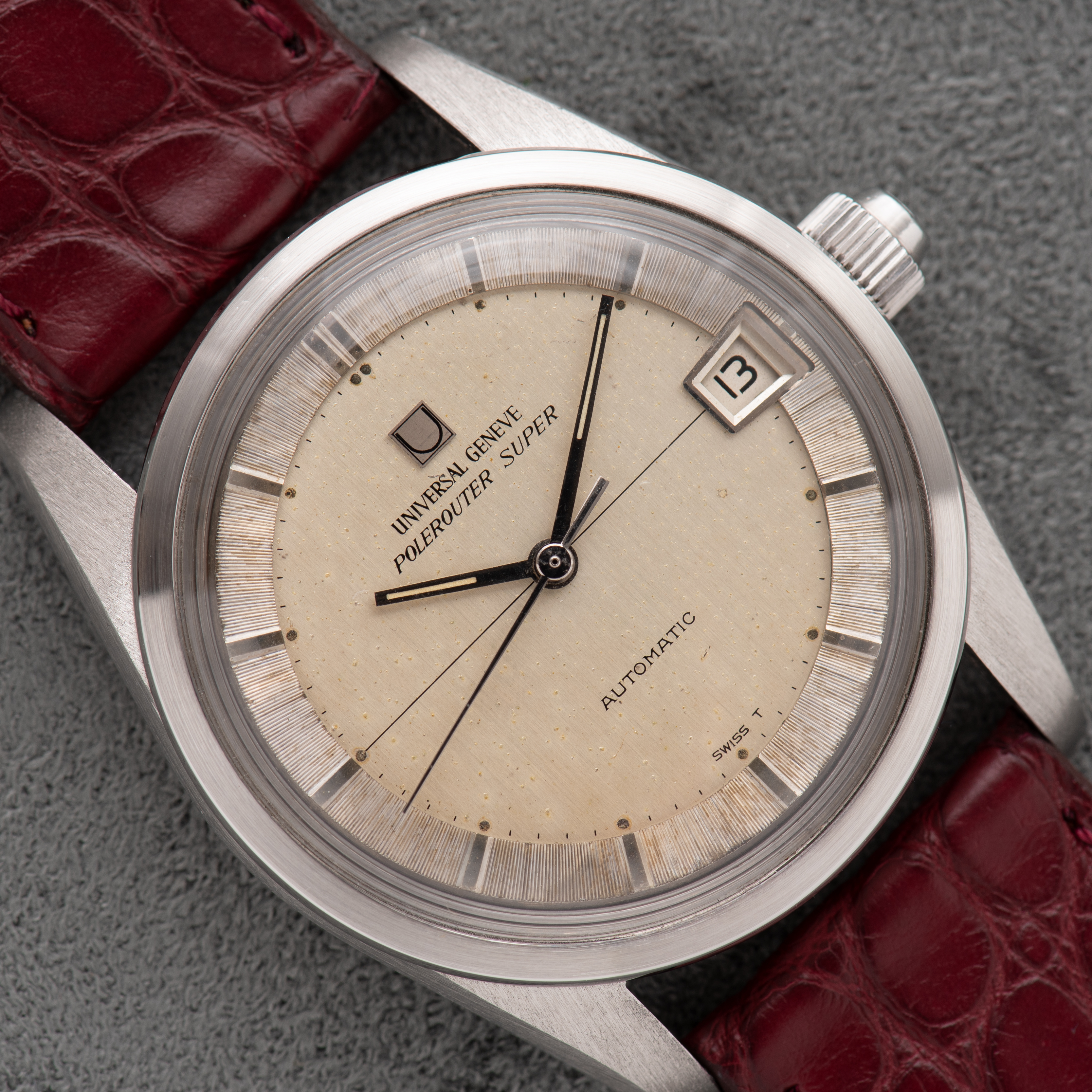 View of Universal Genève Polerouter Super Automatic Réf 869112-22 Cal 69