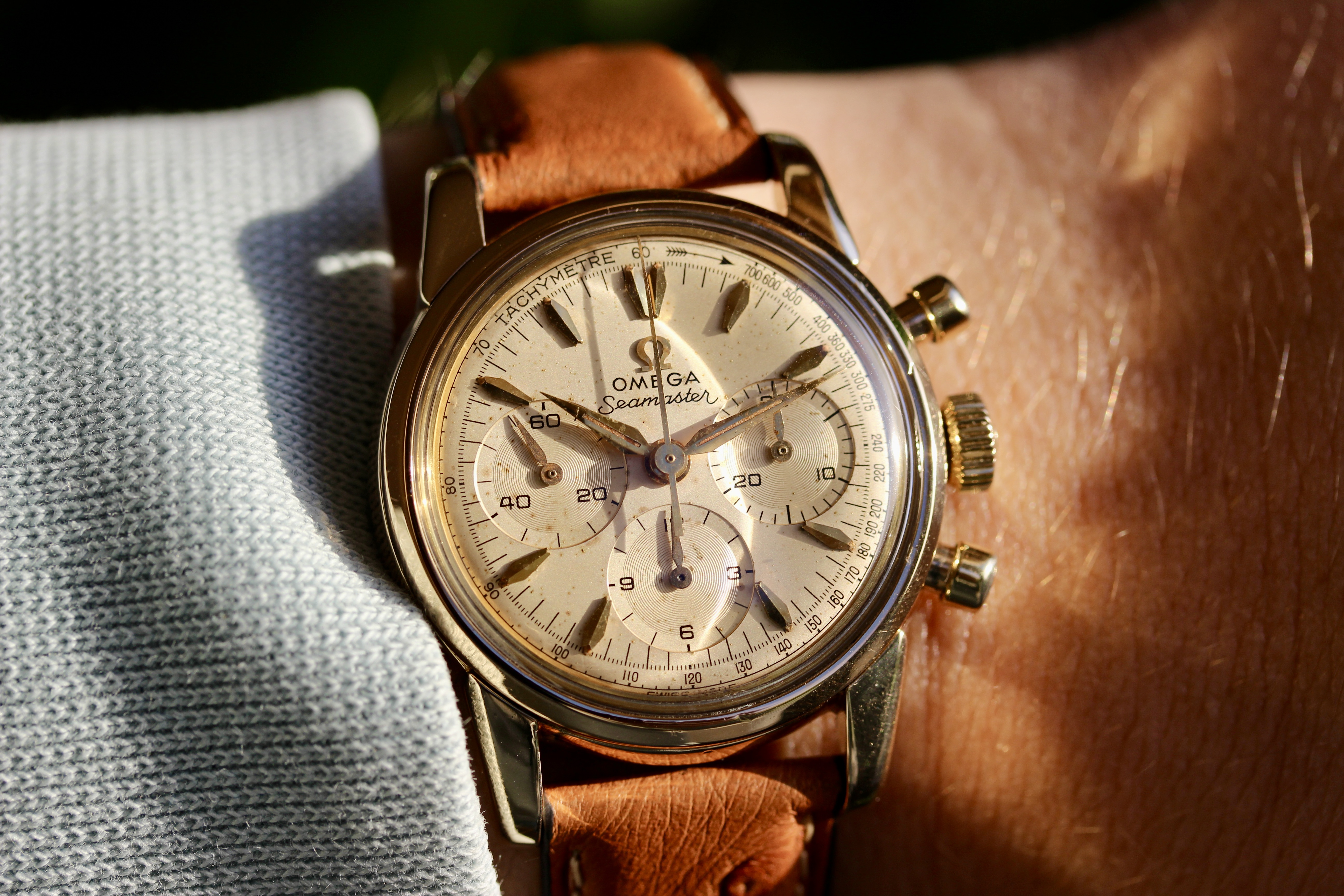 Vue de Omega Seamaster Chronographe réf KO 2907/2 cal 321
