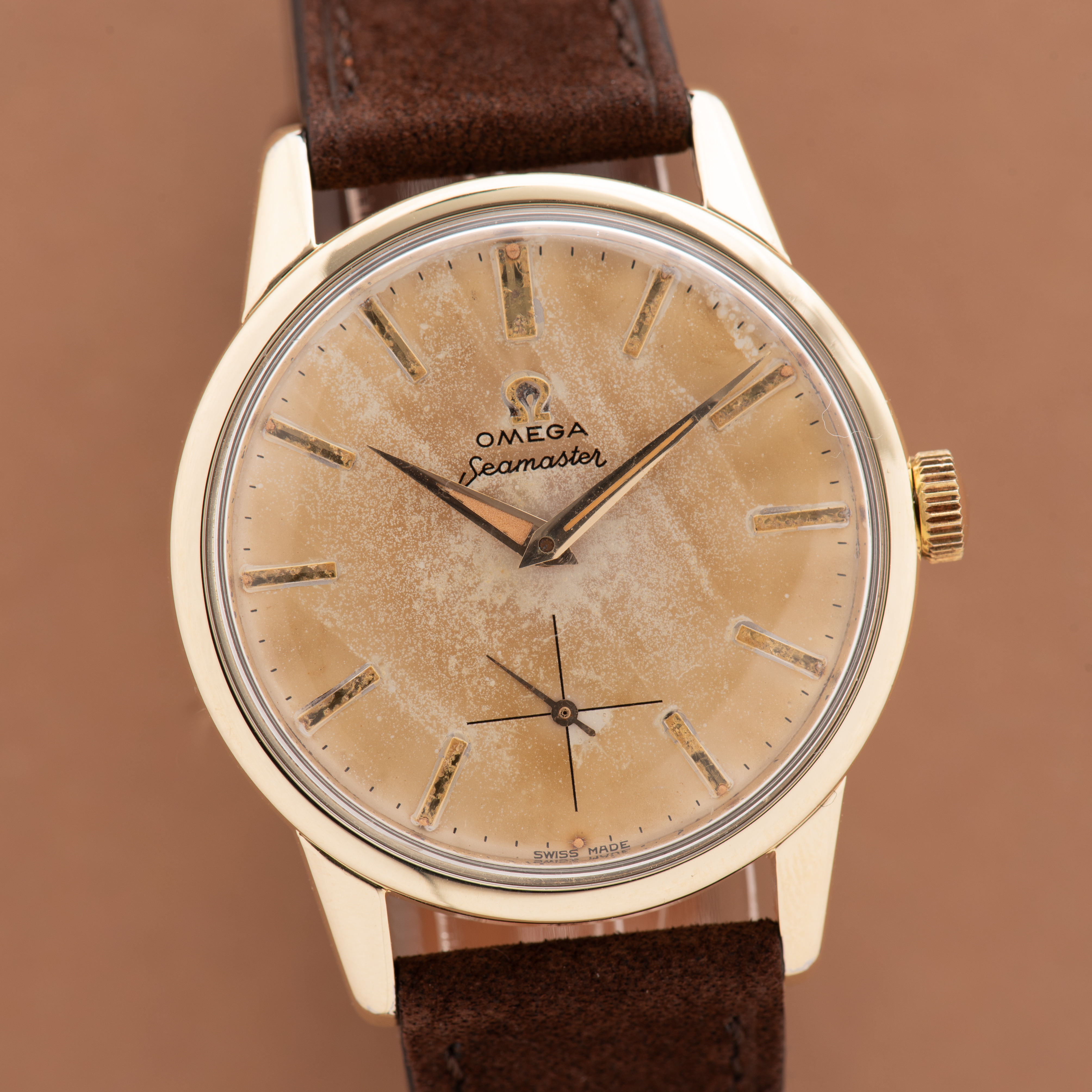 View of Omega Seamaster petite seconde réf 14389-8 cal 268