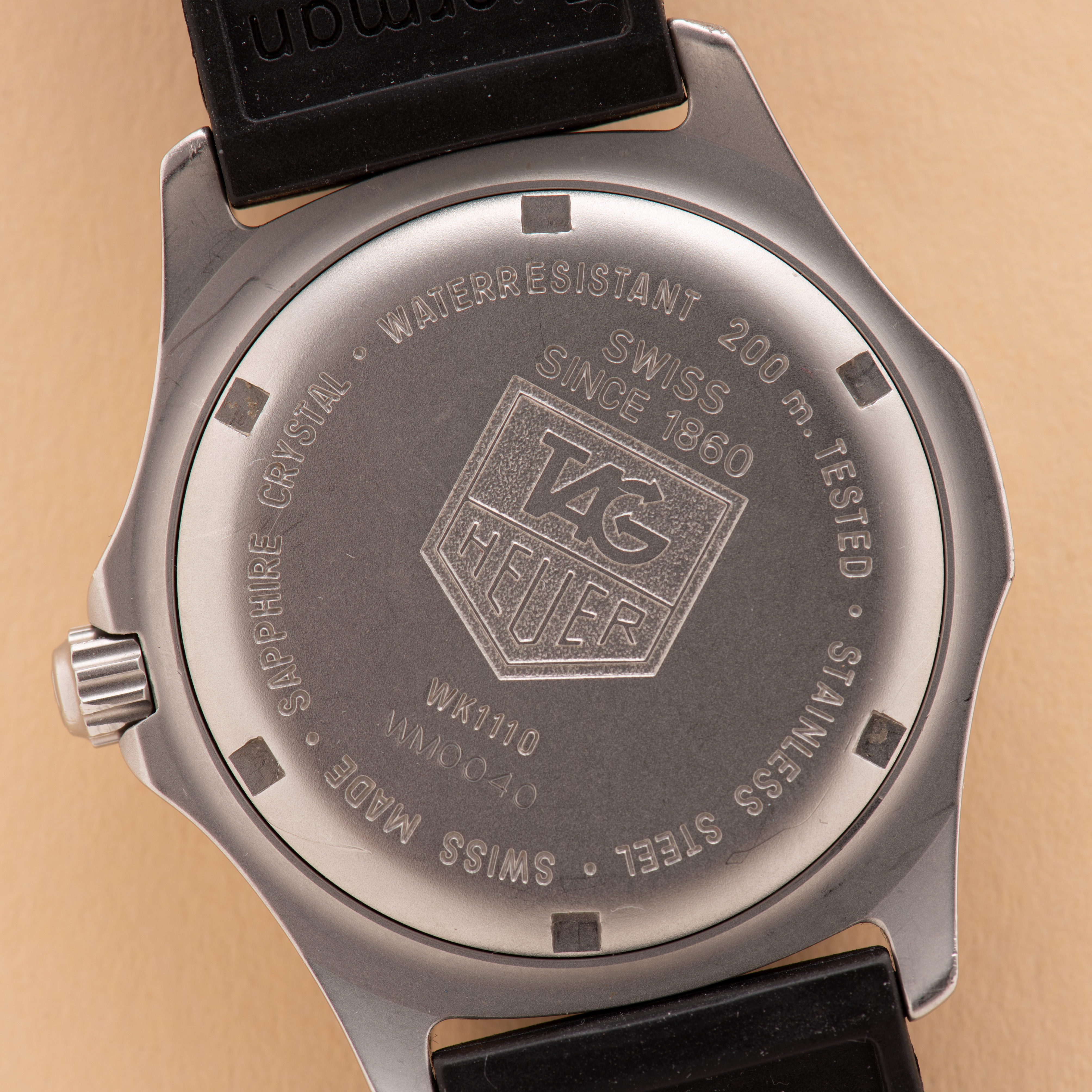 View of TAG Heuer Professional 200 meters Diver Ref WK1110