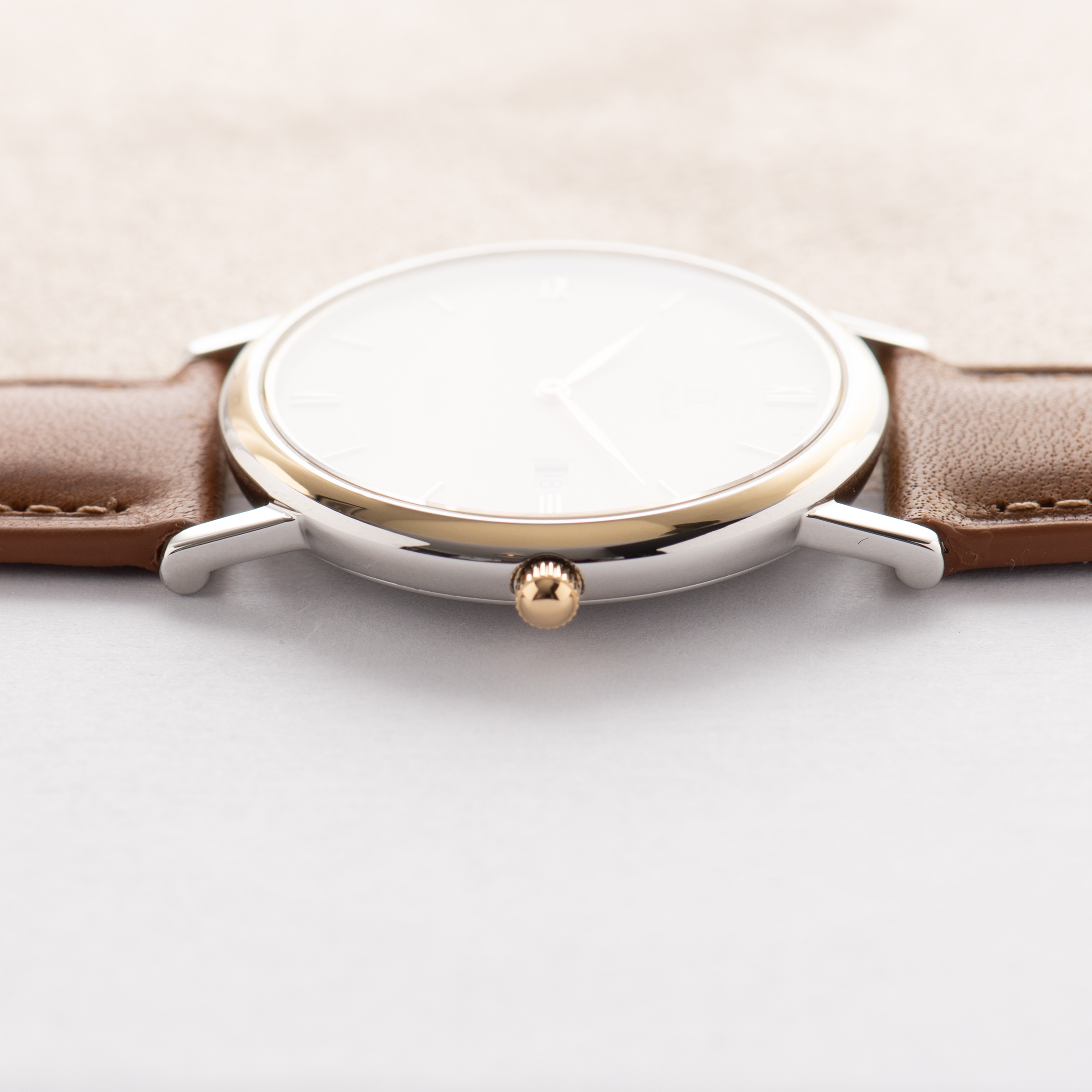 View of Omega De Ville Quartz Gold Steel Creme Dial Réf 196.2379 Full set from 1/09/1995