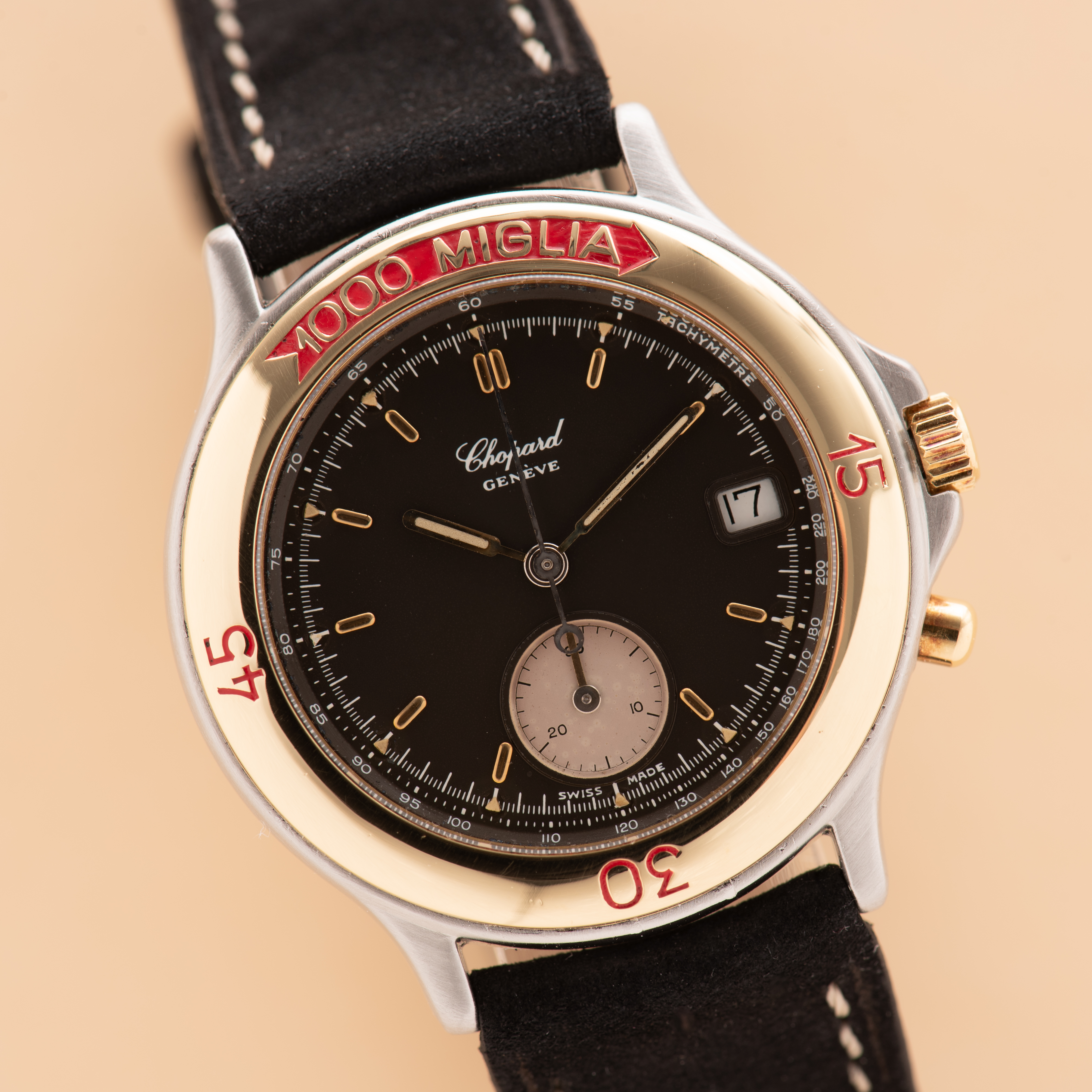 Zicht op Chopard 1000 Miglia Gold/Staal ref 8142