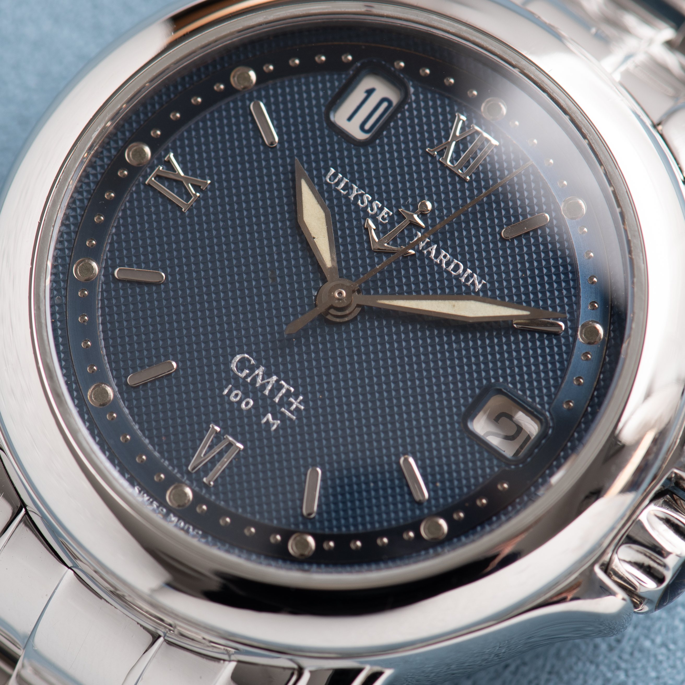 Zicht op Ulysse Nardin Automatic San Marco GMT 100m Ref 203-22 N* 1496