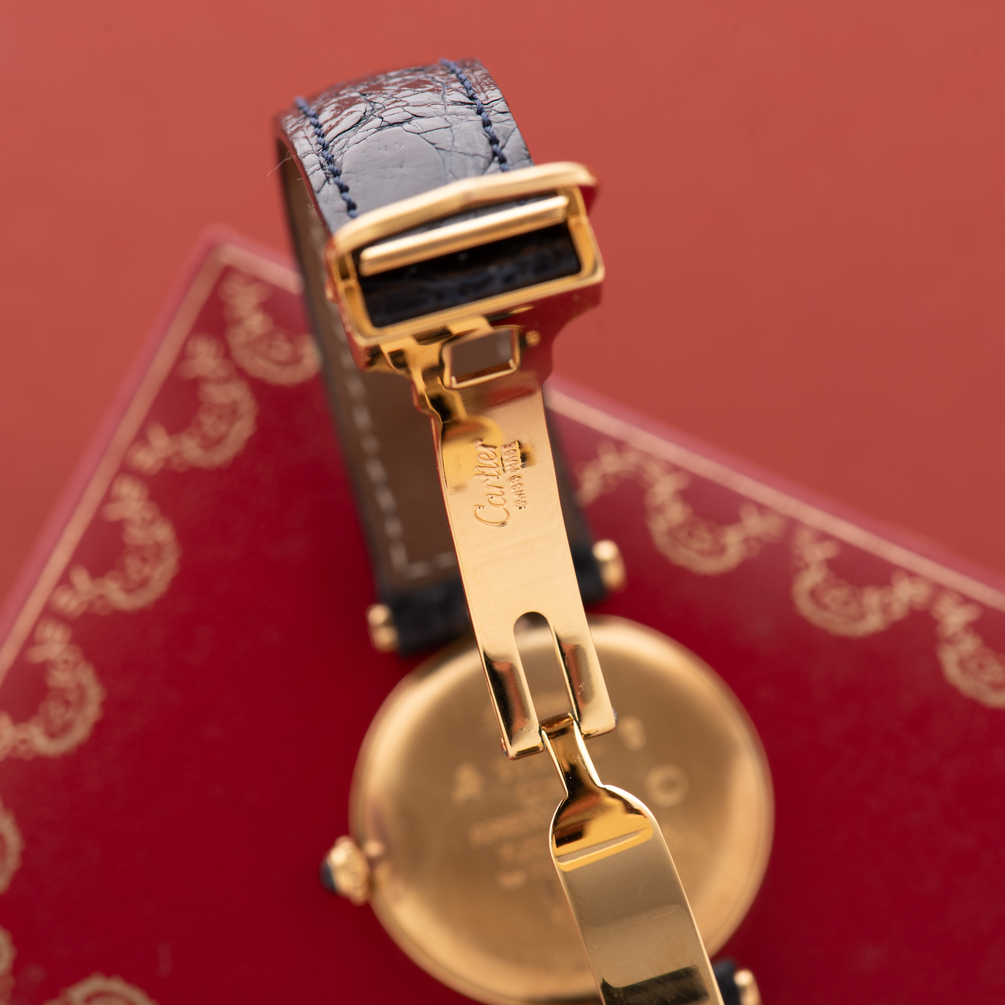 View of Cartier Must by Vendome Silver Arabic dial Quartz ref 590003 Full Set